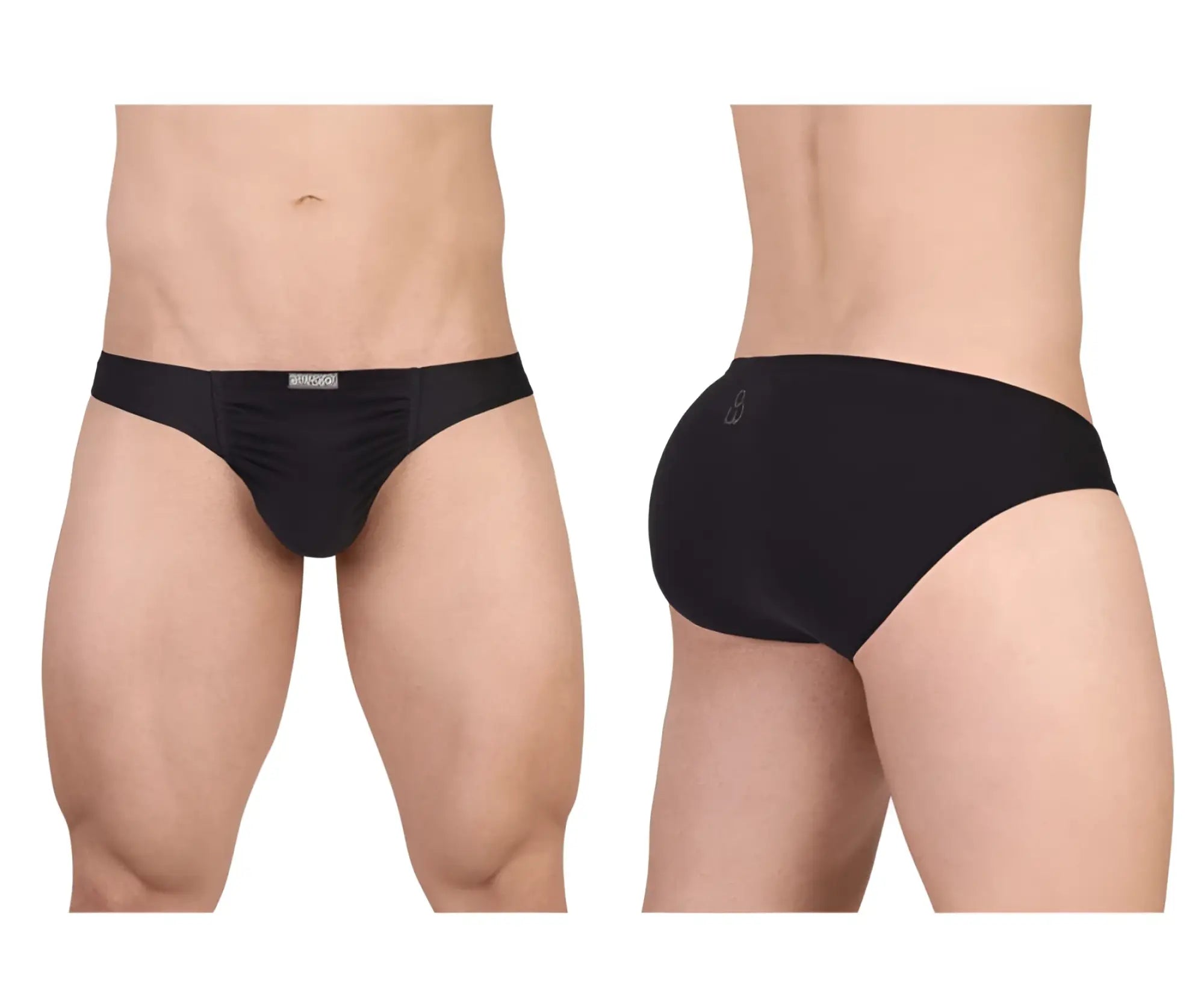 Black mens briefs ergoWear EW1727 FEEL GR8 cotton bikini in black with sleek form-fitting design and subtle waistband branding