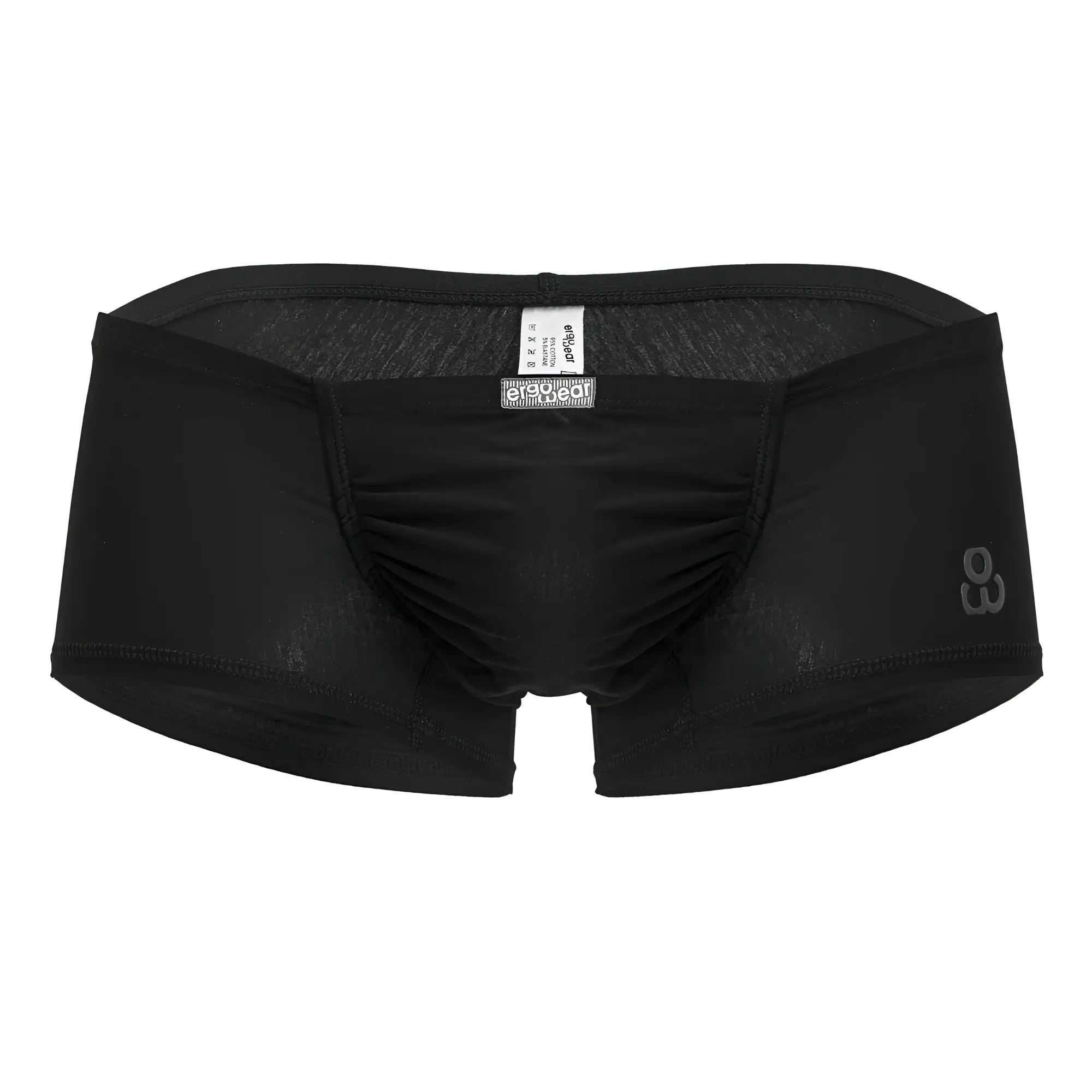 Black cotton ErgoWear EW1728 FEEL GR8 men’s briefs with subtle textured pattern and elegance logo waistband