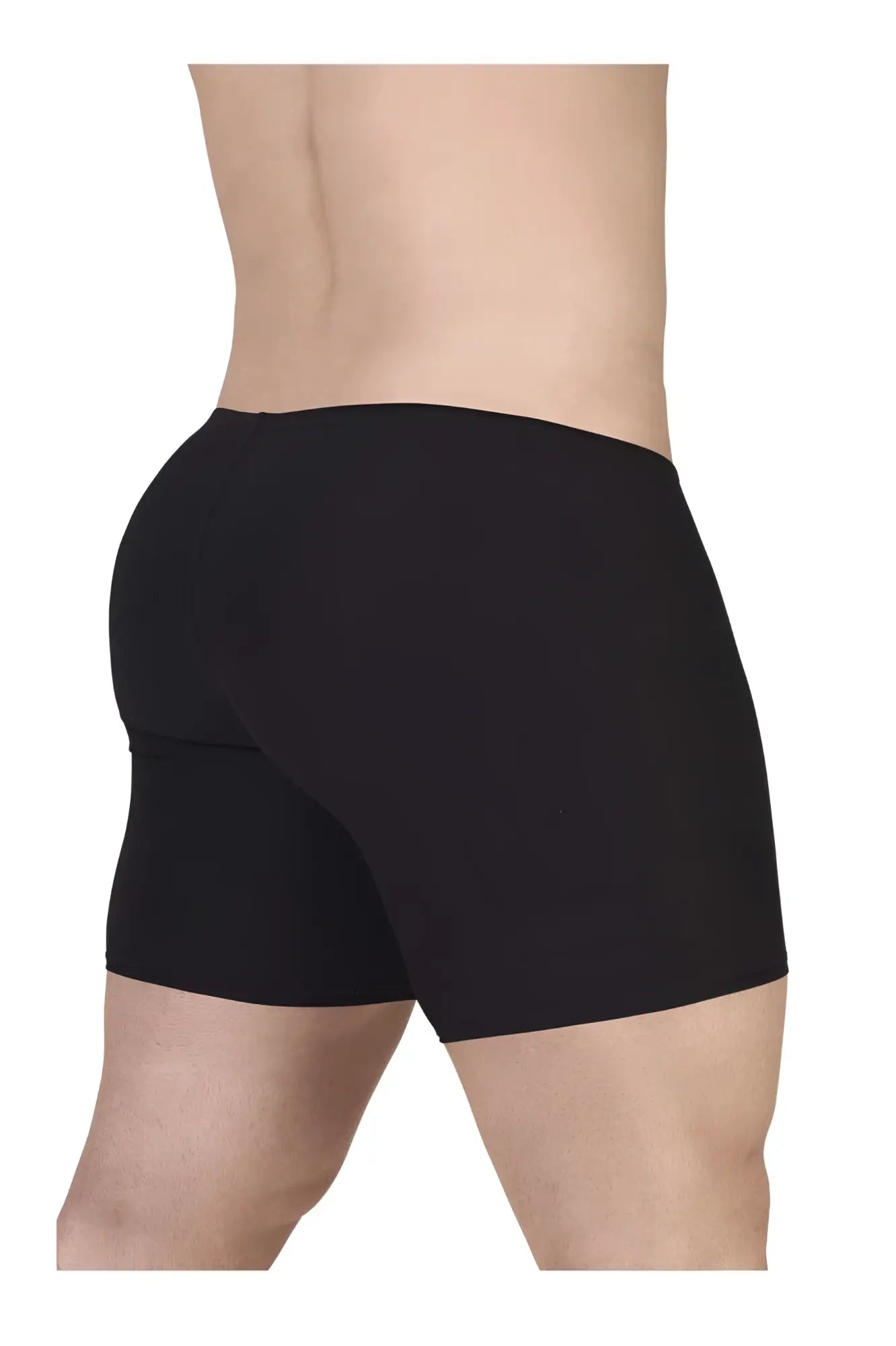 Black ergowear ew1729 feel gr8 cotton boxer briefs with smooth seamless design in a form-fitting style