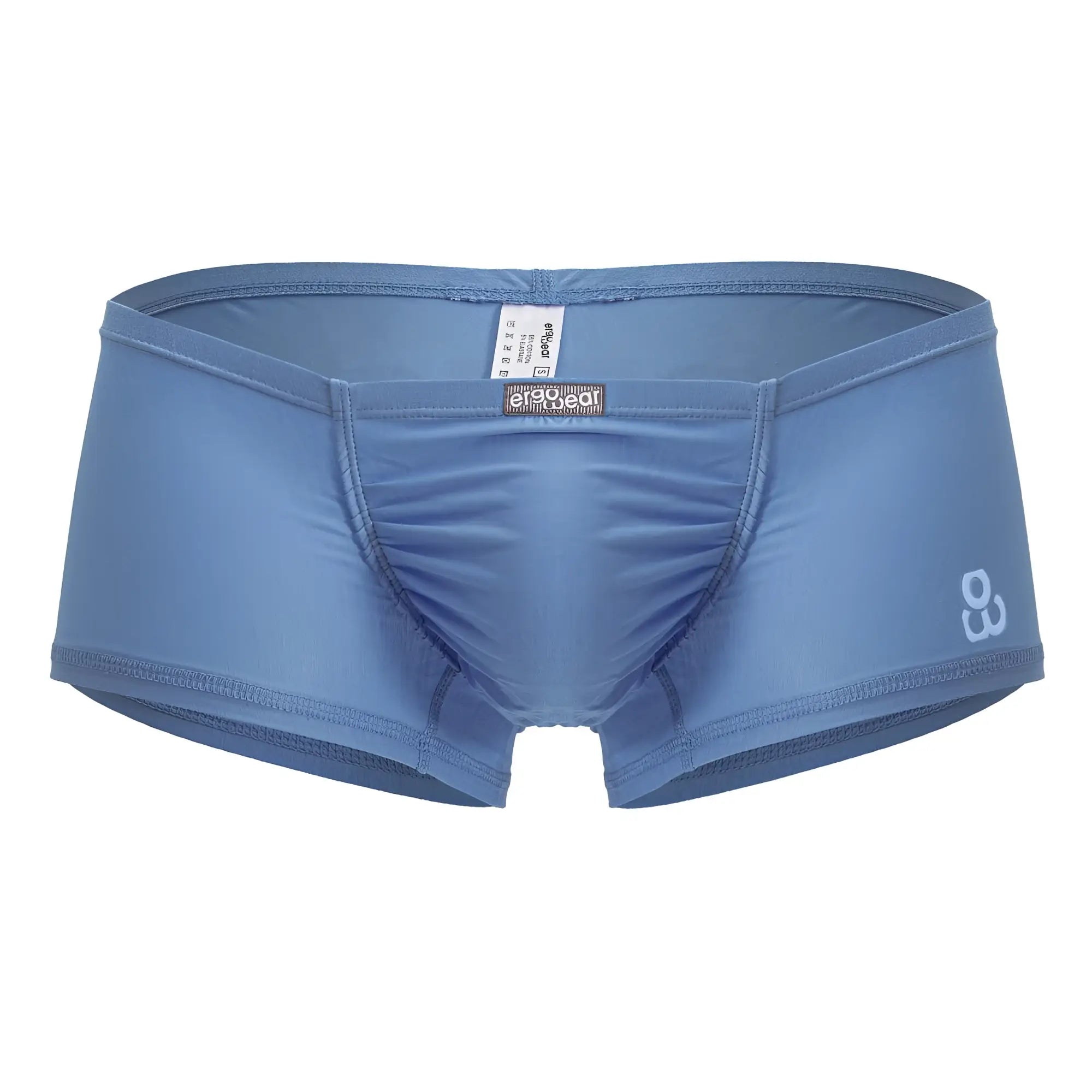 Light blue ergowear ew1732 feel gr8 cotton briefs with textured fabric and small white side logo for ergonomic comfort