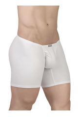White ergowear ew1737 feel gr8 cotton boxer briefs with smooth form fitting design and supportive pouch