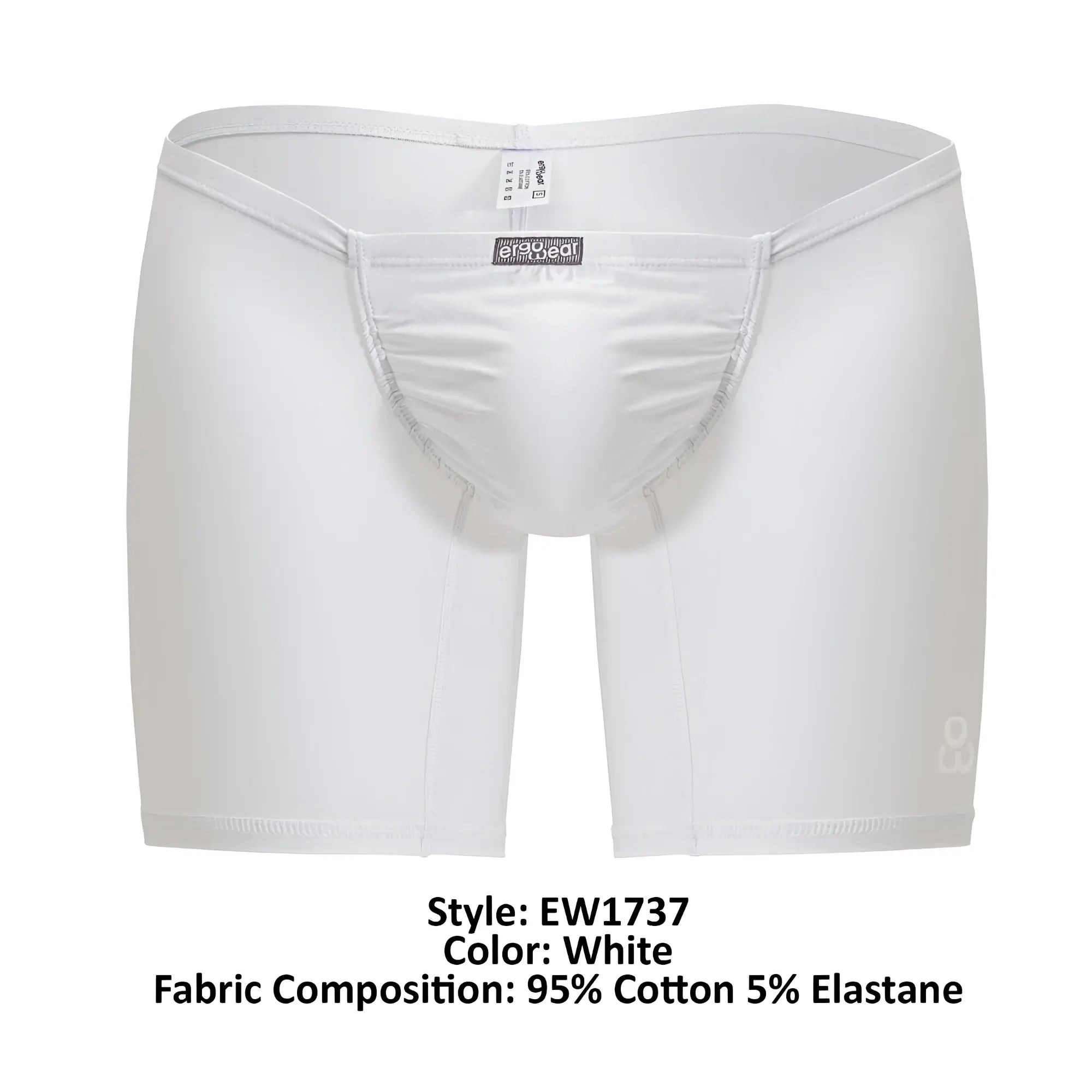White men’s boxer briefs ergoWear EW1737 FEEL GR8 cotton with snug fit made of 95% cotton 5% elastane
