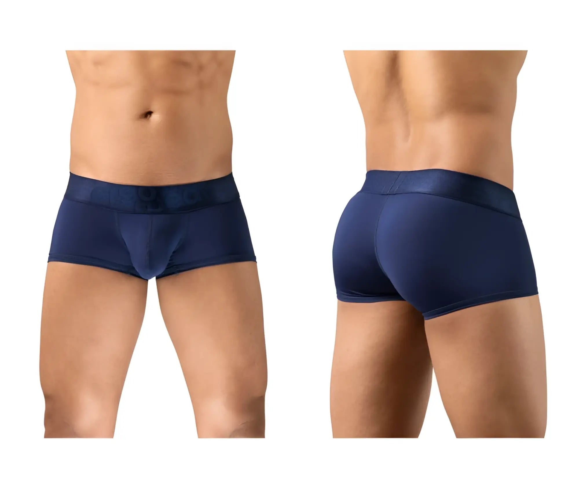 Navy blue ergowear ew1740 max bold trunks for men with smooth form-fitting fabric and subtle brand logo on waistband