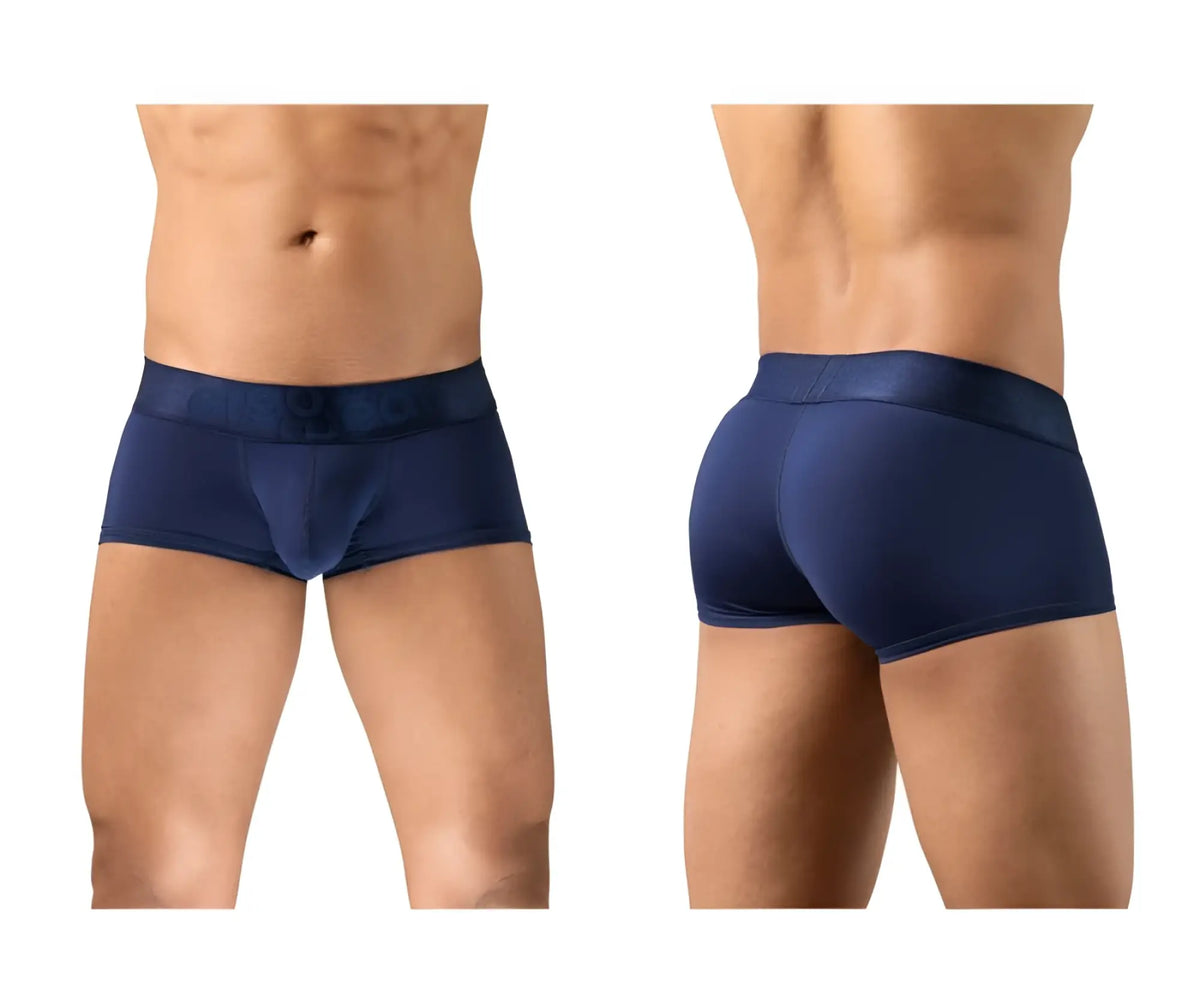 Navy blue ergowear ew1740 max bold trunks for men with smooth form-fitting fabric and subtle brand logo on waistband