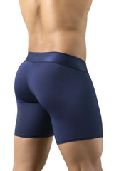 Navy blue erhgowear ew1741 max bold boxer briefs with smooth form-fitting fabric and a wider waistband