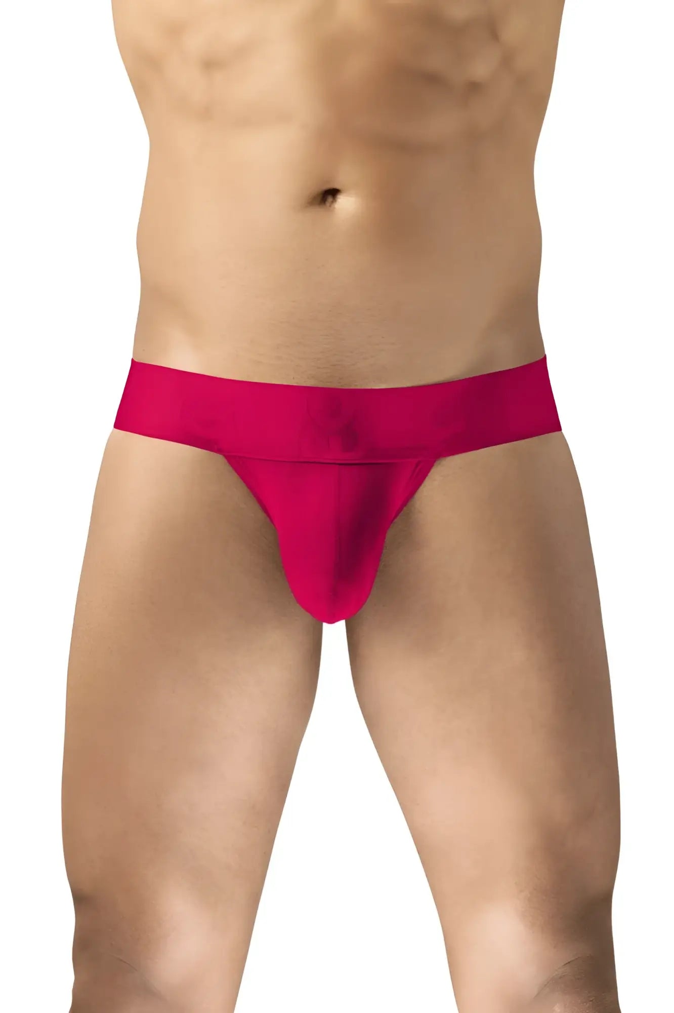 Men’s bright fuchsia ergo wear ew1743 max bold bikini briefs with smooth texture and wide waistband