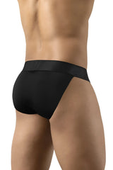 Ergowear ew1747 max bold bikini black briefs with smooth form-fitting design and wide elastic waistband