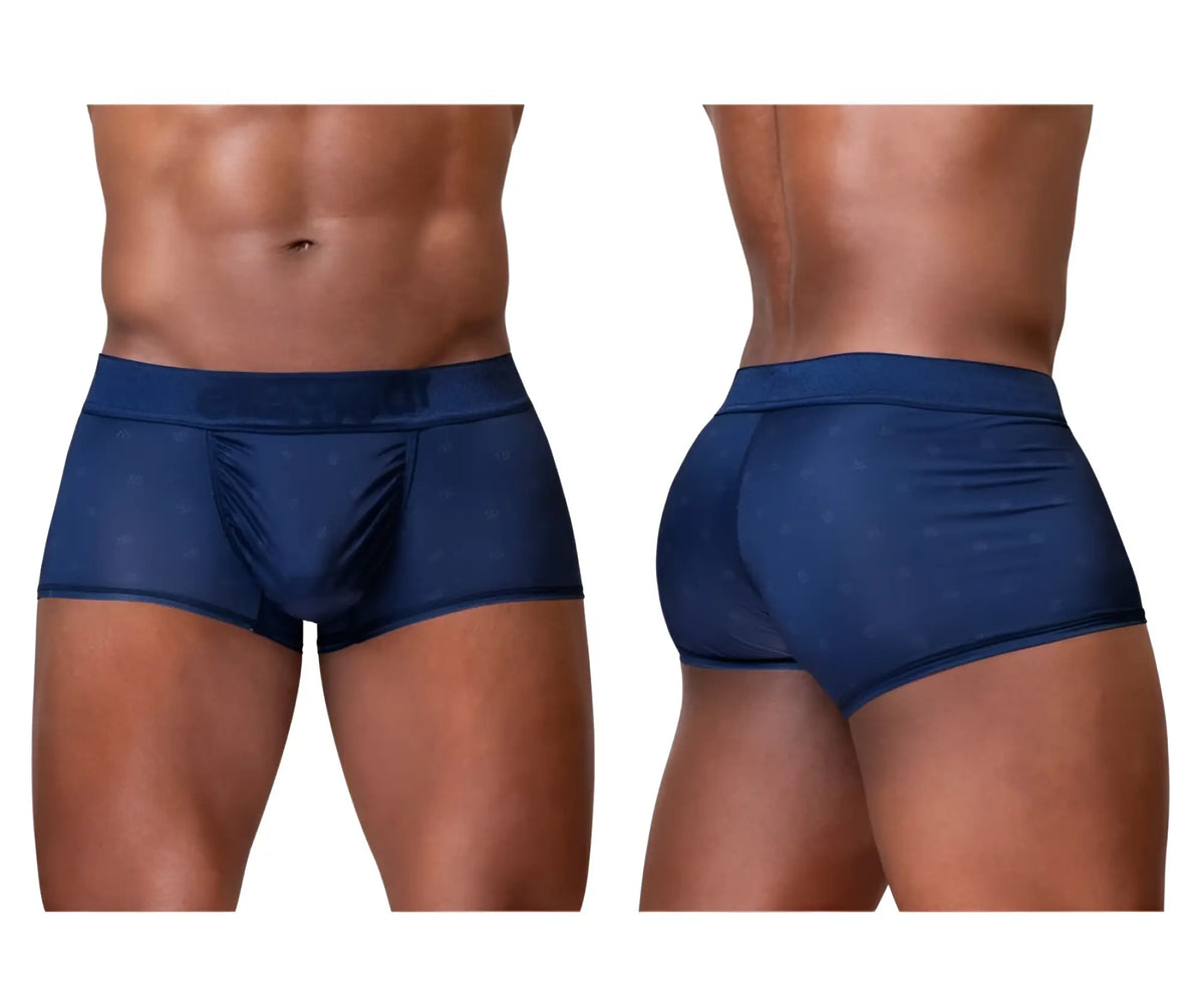 Navy blue patterned men’s briefs ergonomicswear ew1752 feel se trunks designed for comfort and support