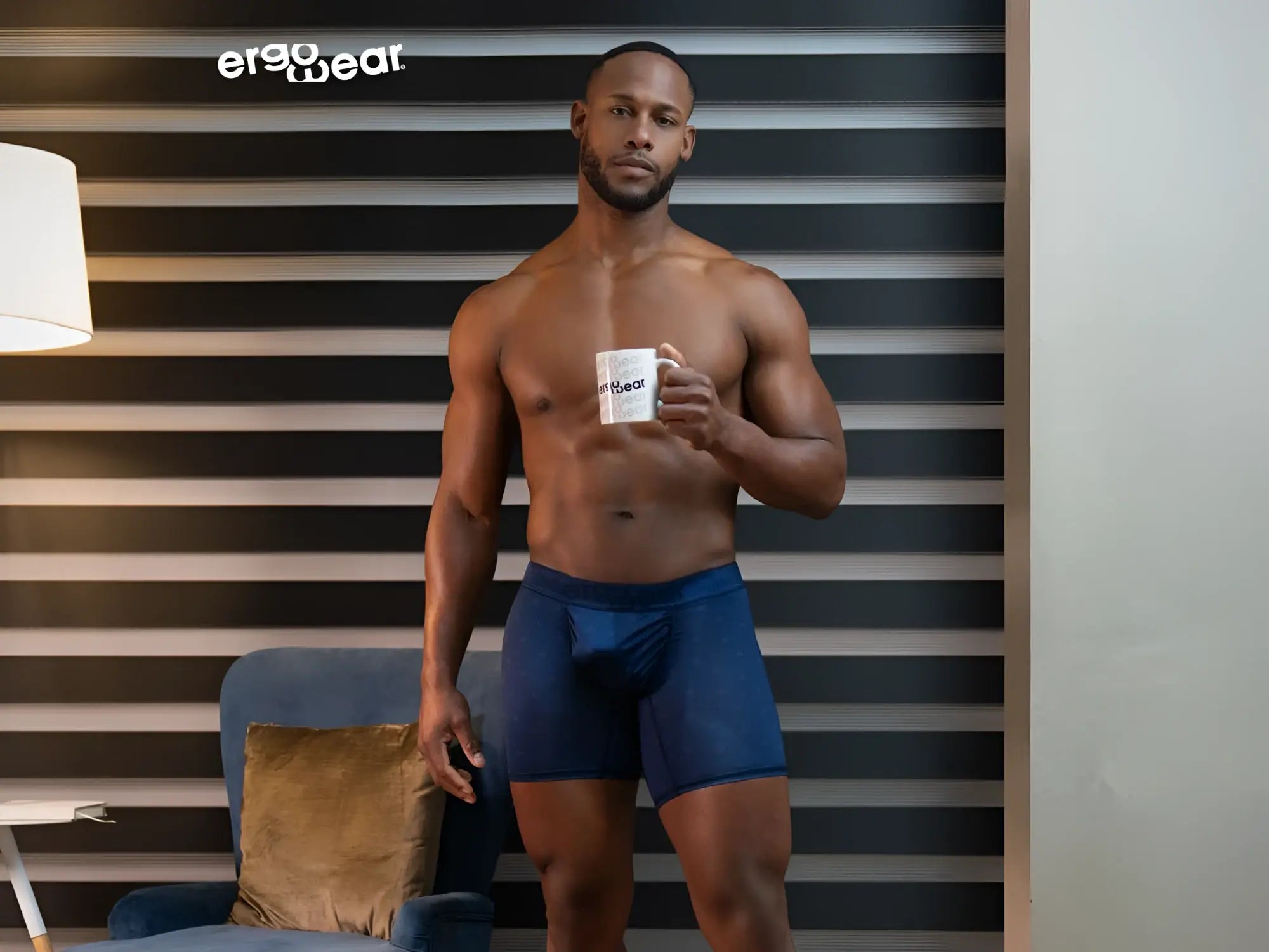 Ergowear ew1753 feel se navy blue ergonomic men’s boxer briefs designed for comfort and support