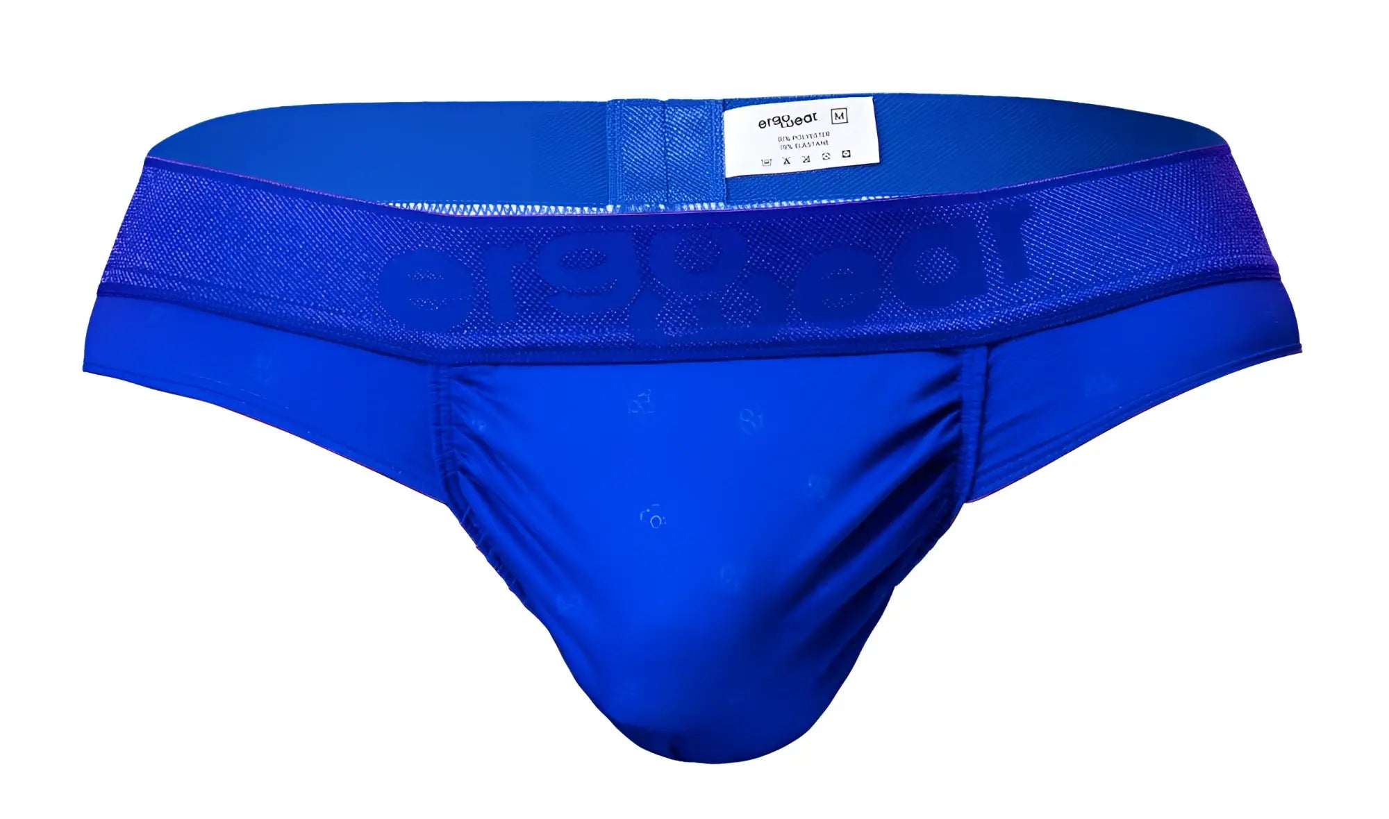 Bright royal blue ergowear ew1754 feel se men’s briefs with mesh waistband and subtle logo pattern