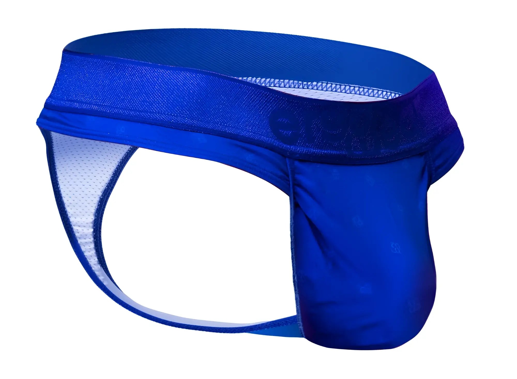 Royal blue ergo wear ew1754 feel se thongs featuring mesh briefs with solid front panel and elastic waistband