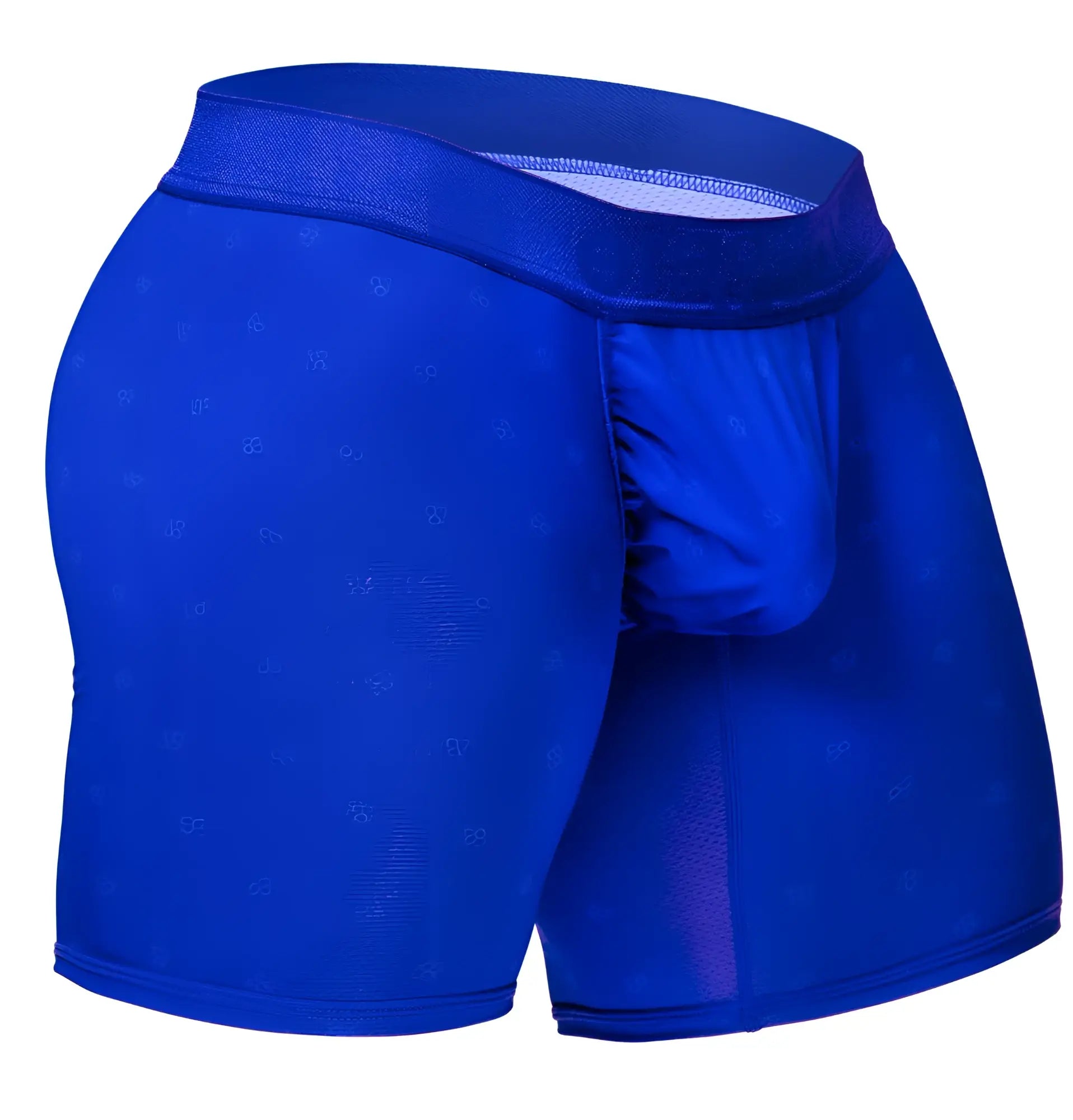 Royal blue ergowear ew1757 feel se boxer briefs with subtle pattern and stretchy supportive waistband for men