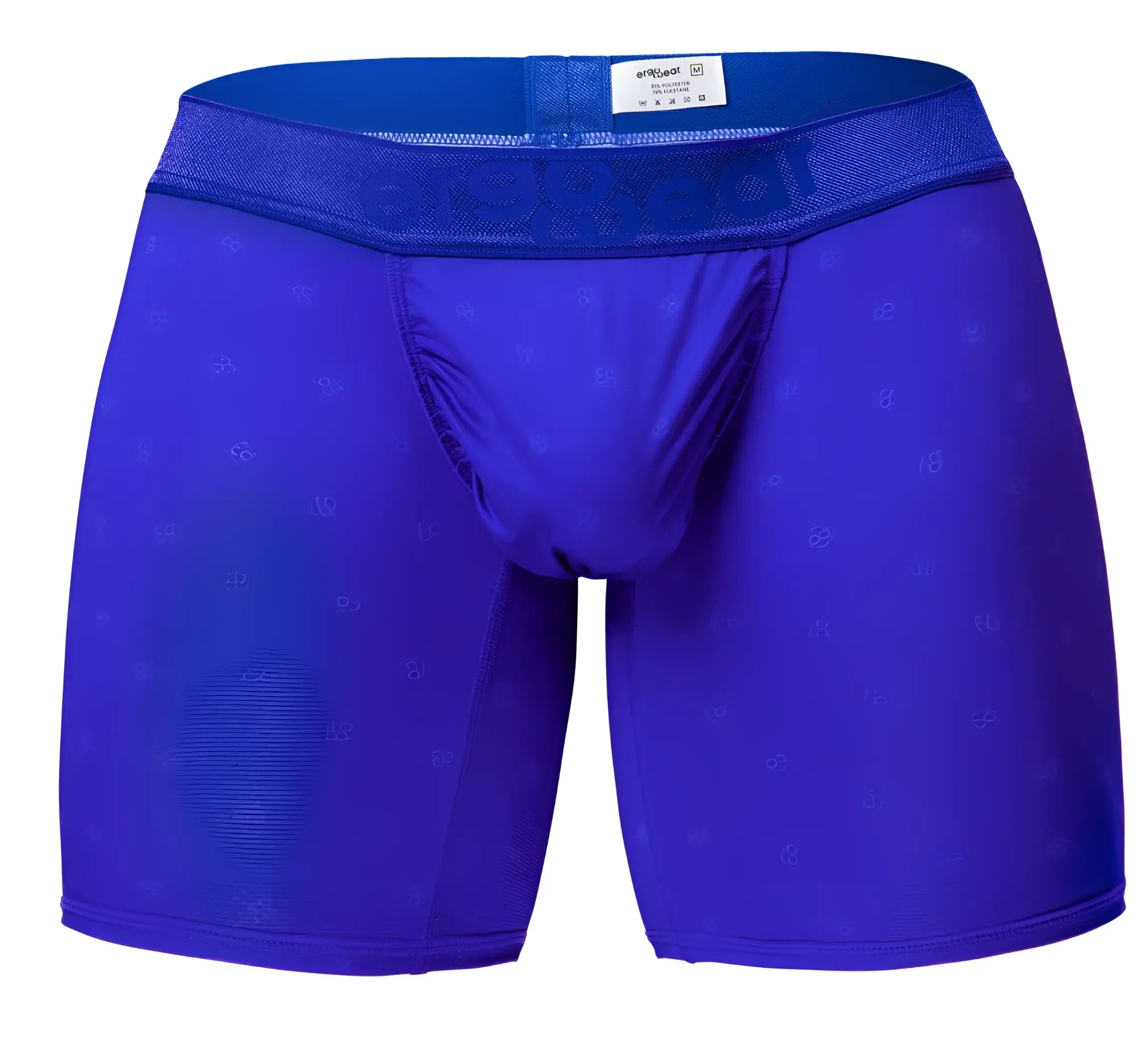 Vibrant royal blue ergoWear EW1757 FEEL SE boxer briefs with subtle pattern and elastic waistband for men