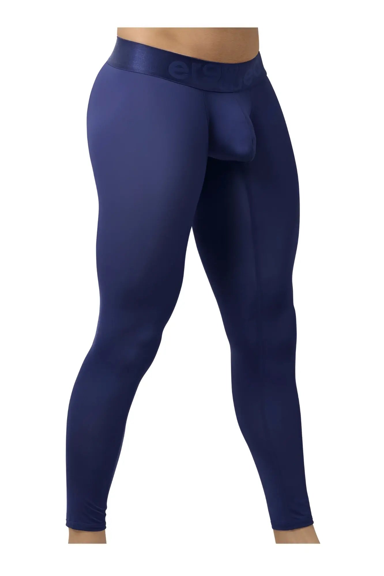 Ergowear ew1782 max bold navy blue men’s compression tights with snug fit and elastic waistband for athletics