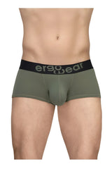 Olive green ergowear ew1787 max flow ergonomic briefs with black waistband and gray ergo wear logo