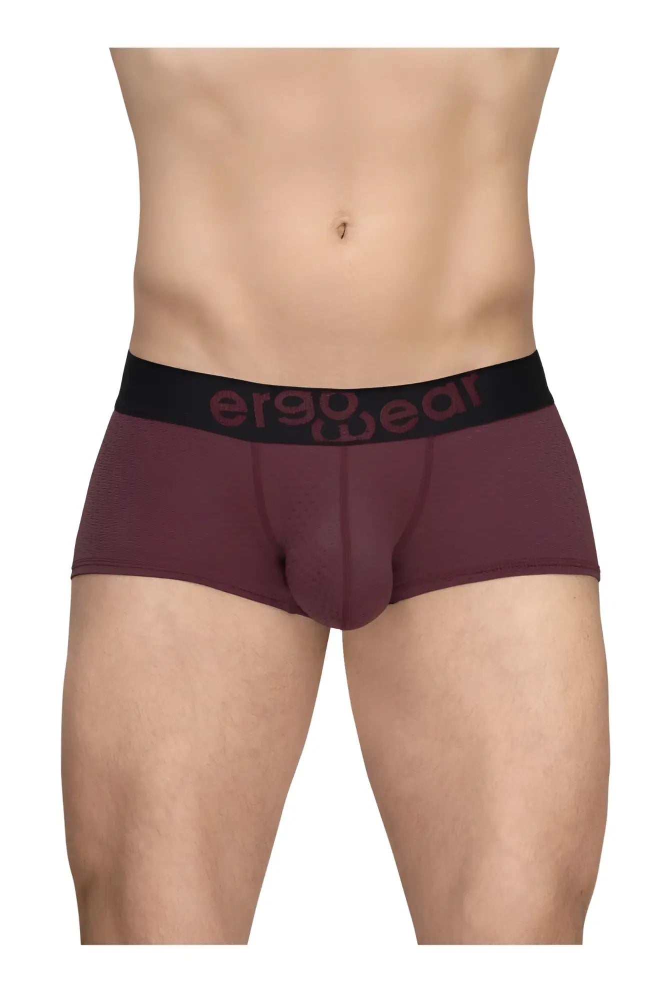 Maroon ergowear ew1795 max flow trunks with black waistband and dark red logo for ergonomic comfort