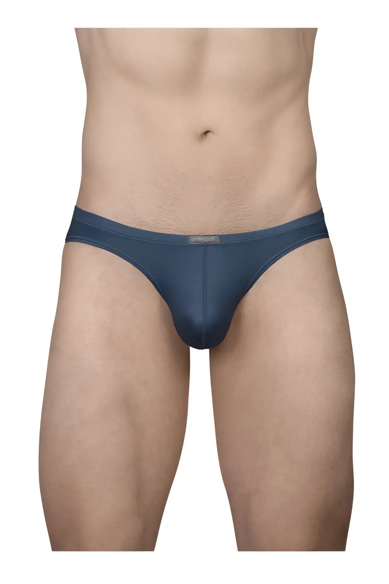 ErgoWear EW1798 X4D SE bikini men’s briefs in sea blue with smooth form-fitting fabric and subtle waistband brand tag