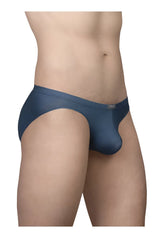 Navy blue sheer mesh briefs with a smooth form-fitting design from ergowear ew1798 x4d se bikini sea blue collection