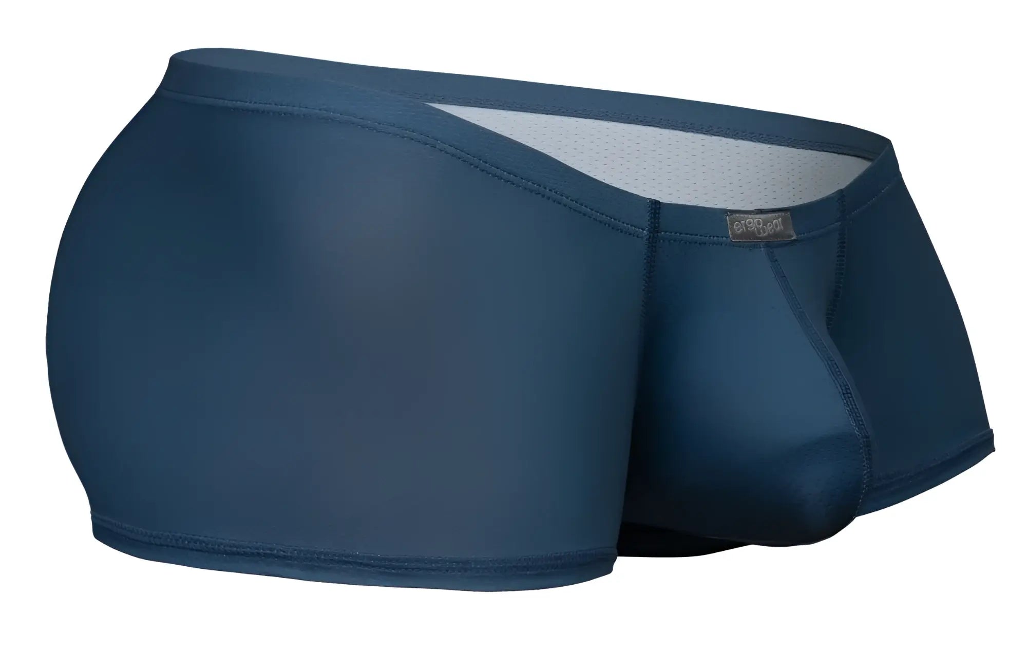 Dark blue ergoWear ew1799 x4d se trunks with smooth form-fitting fabric and subtle gray mesh waistband lining