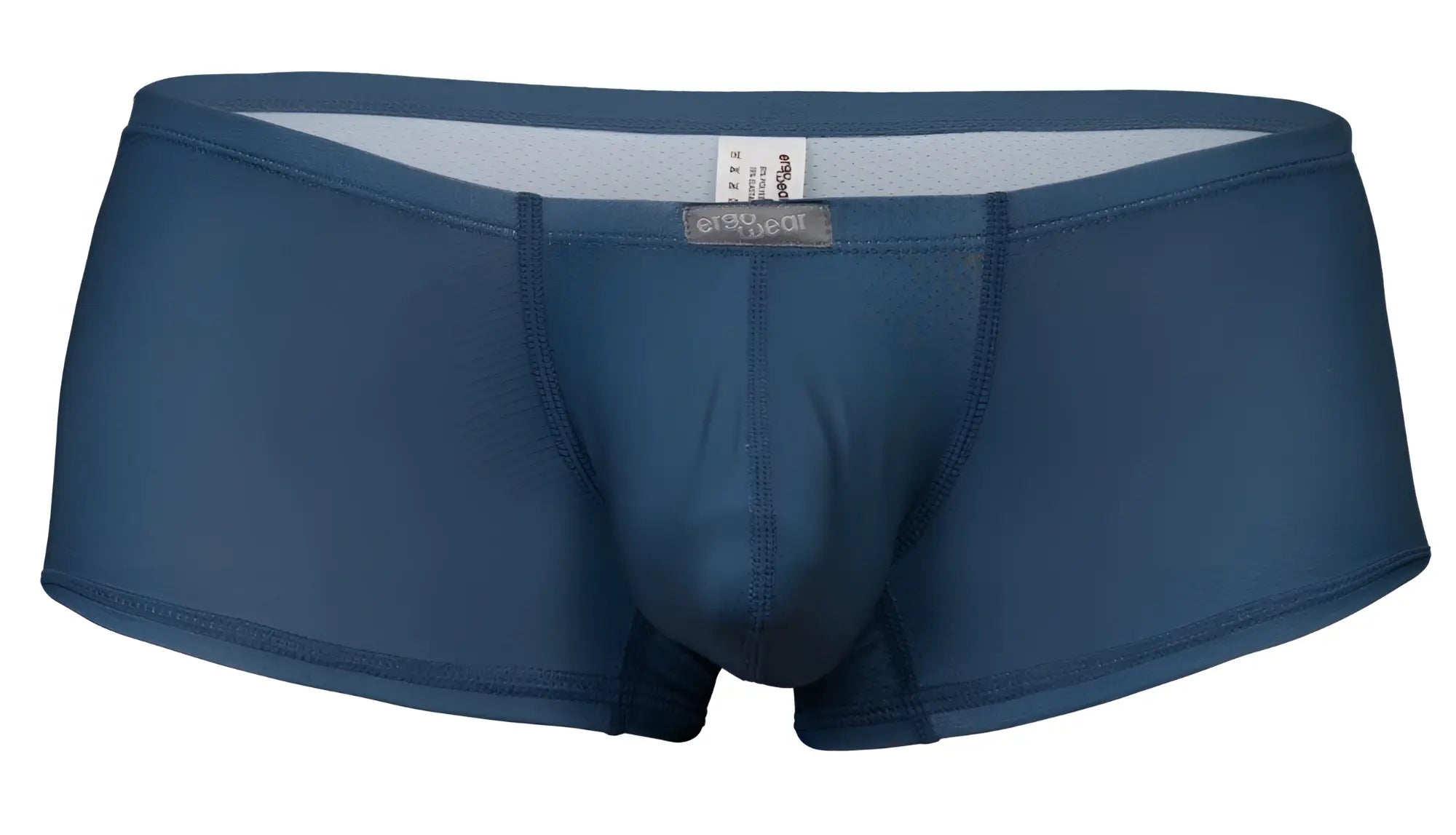 Dark blue ergo wear ew1799 x4d se men’s briefs with subtle textured fabric and light gray inner lining