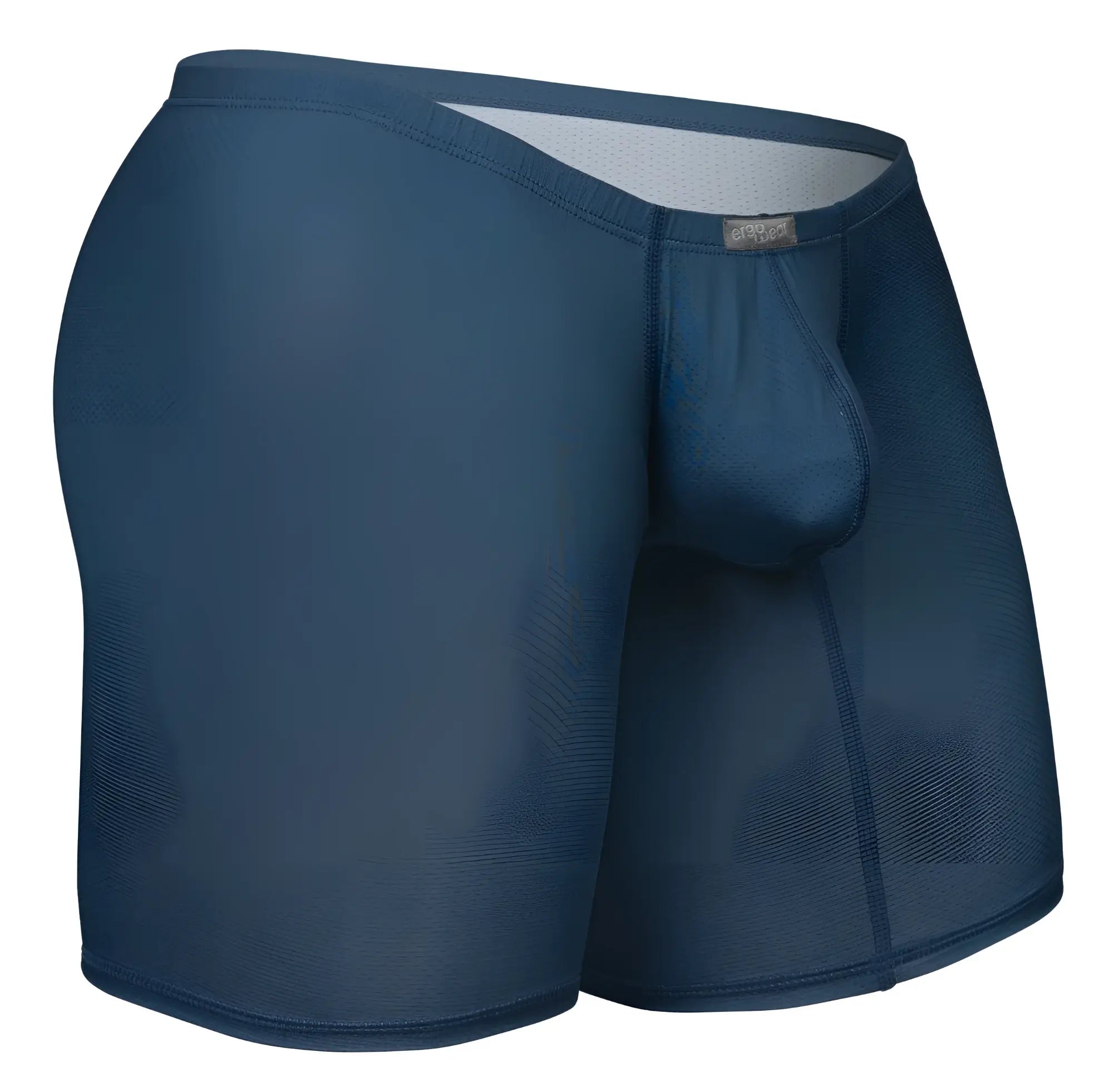 Navy blue ErgoWear EW1800 X4D SE boxer briefs with supportive pouch and elastic waistband for comfortable fit