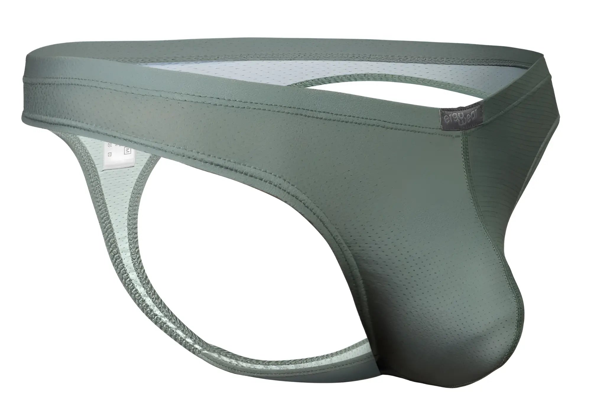 Ergowear ew1801 x4d se olive green mesh brief with contoured design and reinforced stitching front view