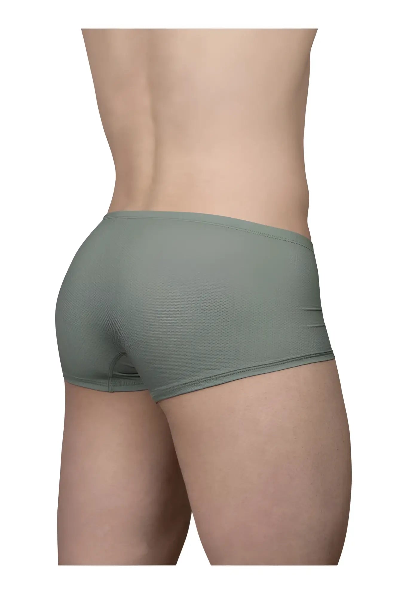A sleek olive green ErgoWear EW1803 X4D SE athletic brief with smooth form-fitting fabric and subtle side seams