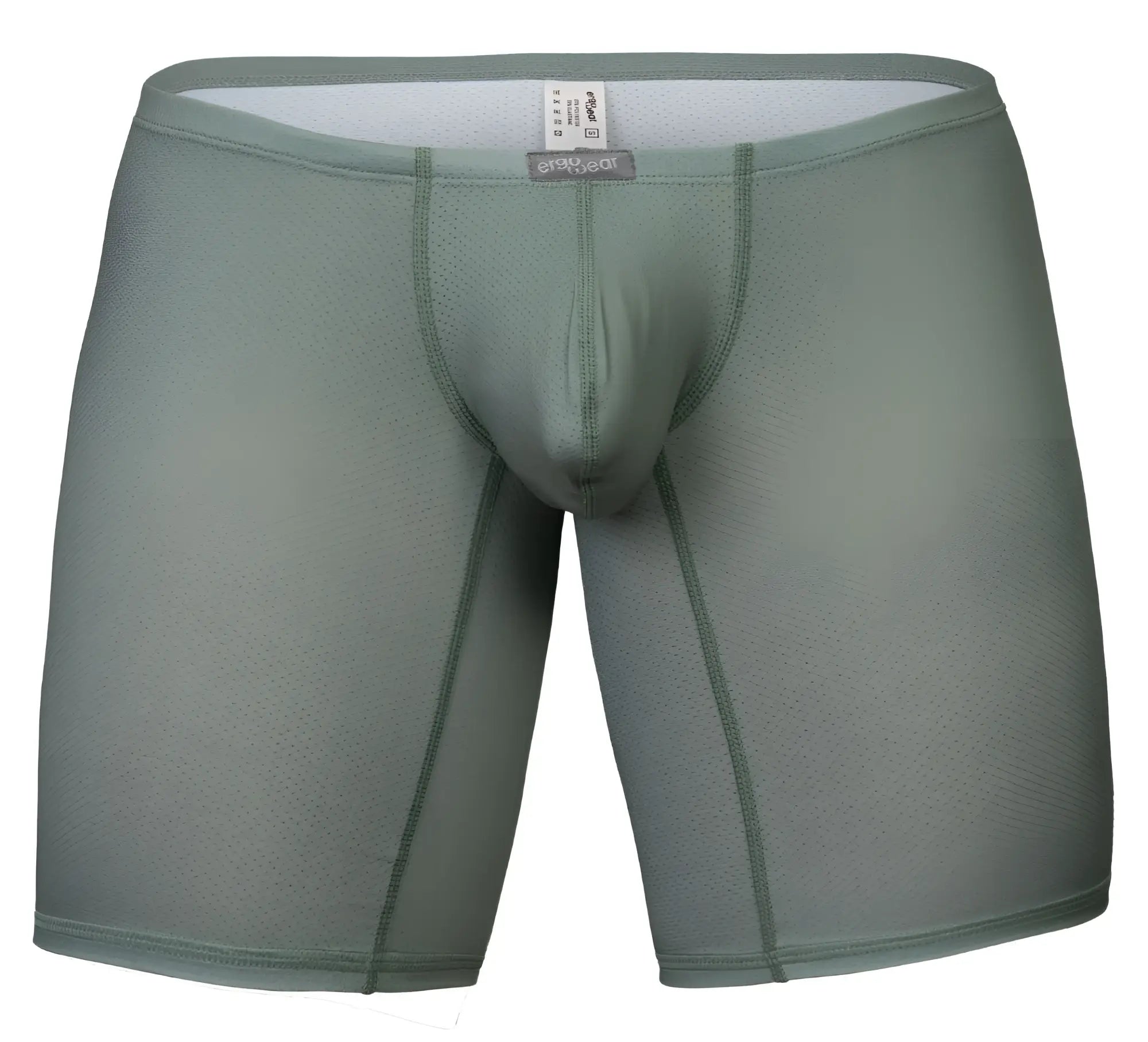 Olive green ergoWear ew1804 x4d se men’s boxer briefs with mesh texture and reinforced seams