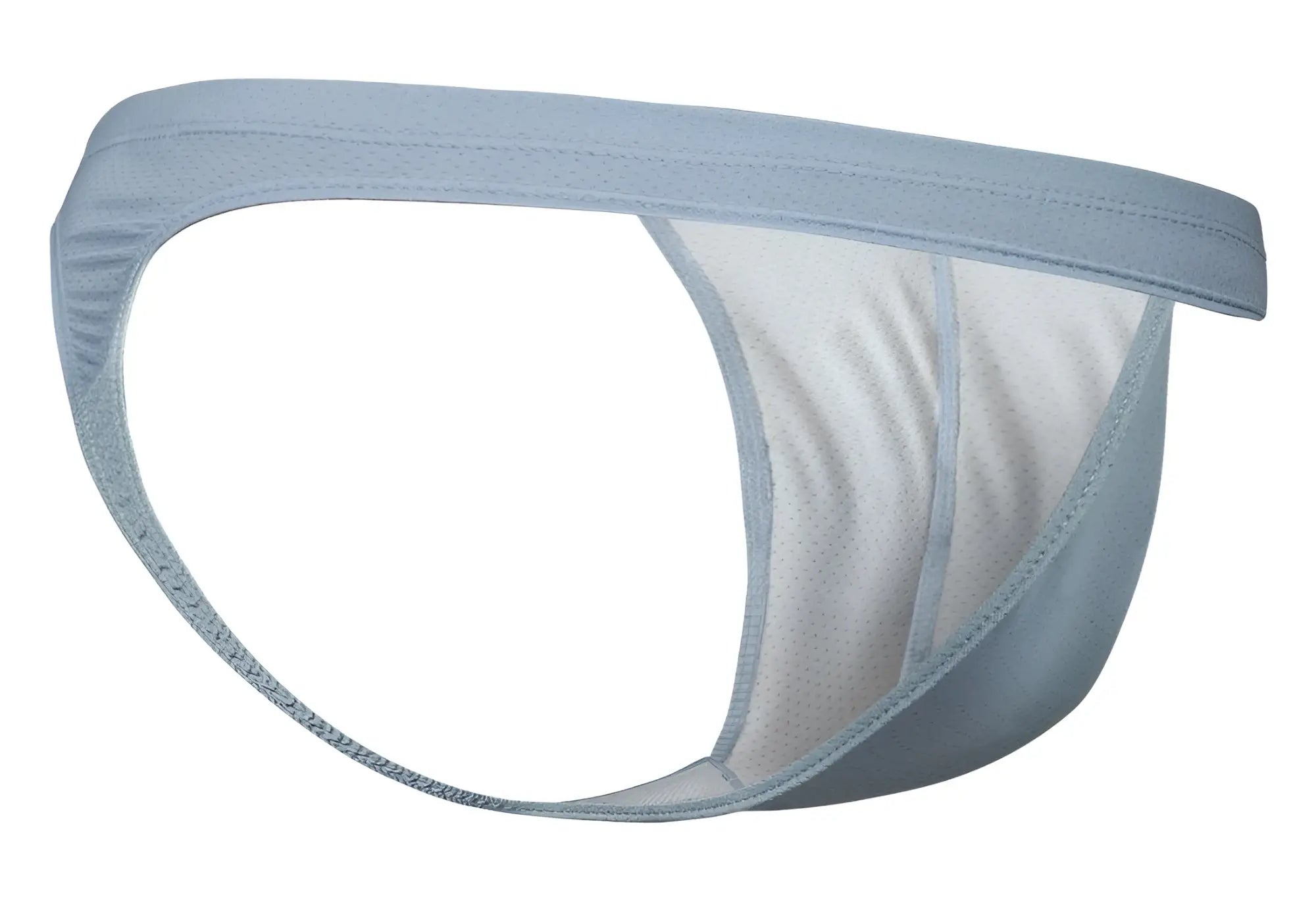 ErgoWear ew1805 x4d se thongs stone blue athletic brief with mesh interior and reinforced stitching along edges