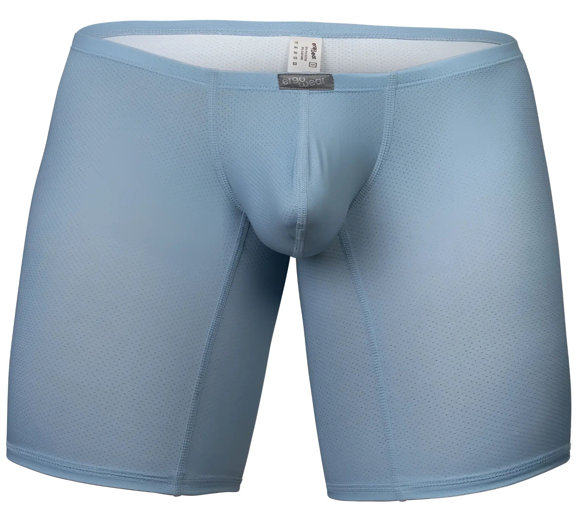 Ergowear ew1808 x4d se light blue breathable mesh boxer briefs with supportive design and branded tag
