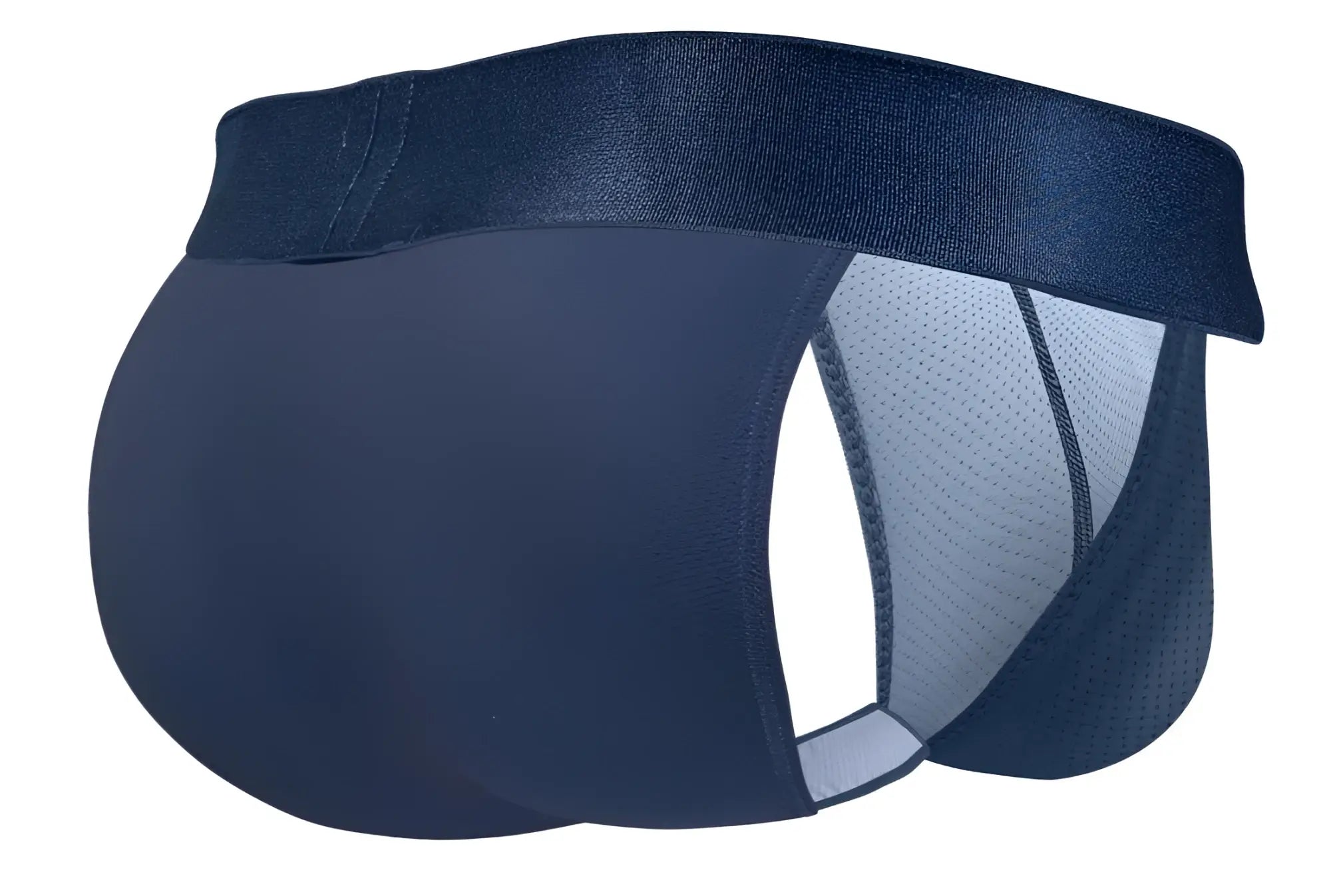 Navy blue ergowear ew1813 max bold se bikini briefs with mesh side panel and elastic waistband for athletic wear