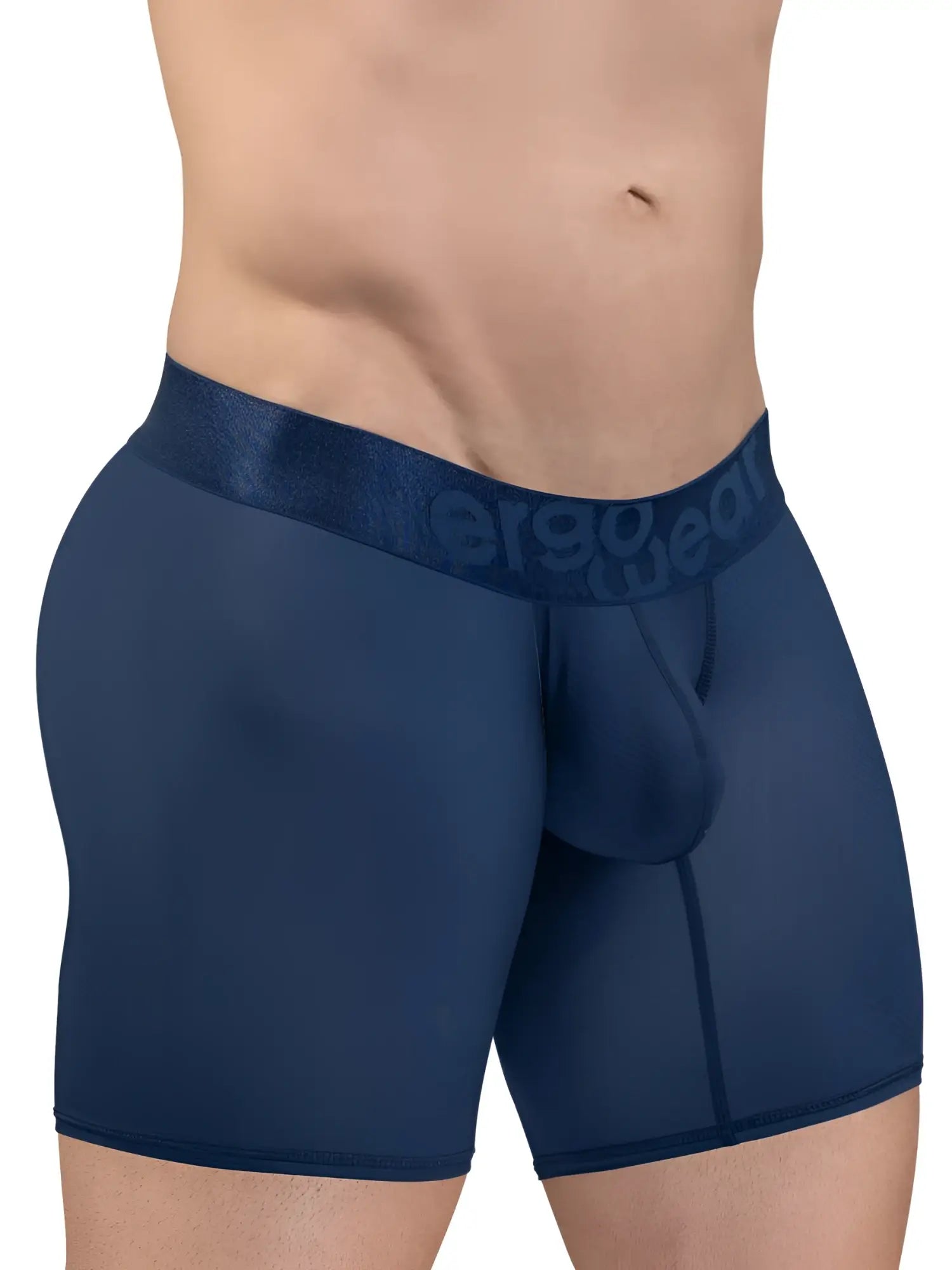 Navy blue ergo wear ew1815 max bold se boxer briefs with ergonomic fit and textured waistband for comfort