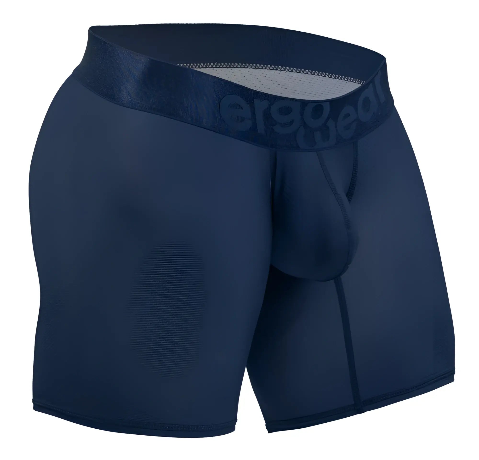 Navy blue ergo wear ew1815 max bold se ergonomic boxer briefs with textured waistband for comfortable support