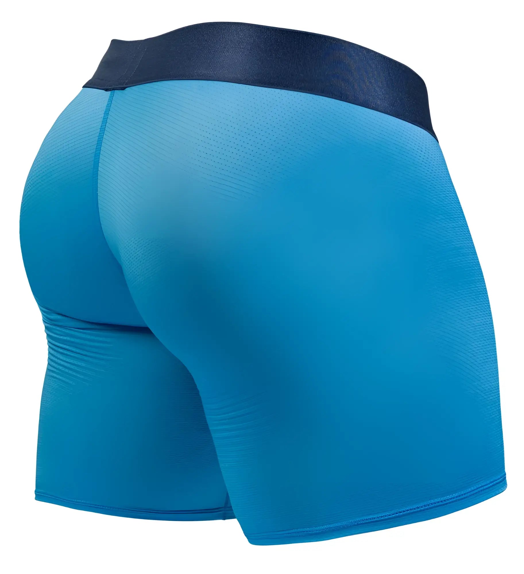 Ergowear ew1823 max bold se boxer briefs in river blue with a dark navy waistband designed for athletic support