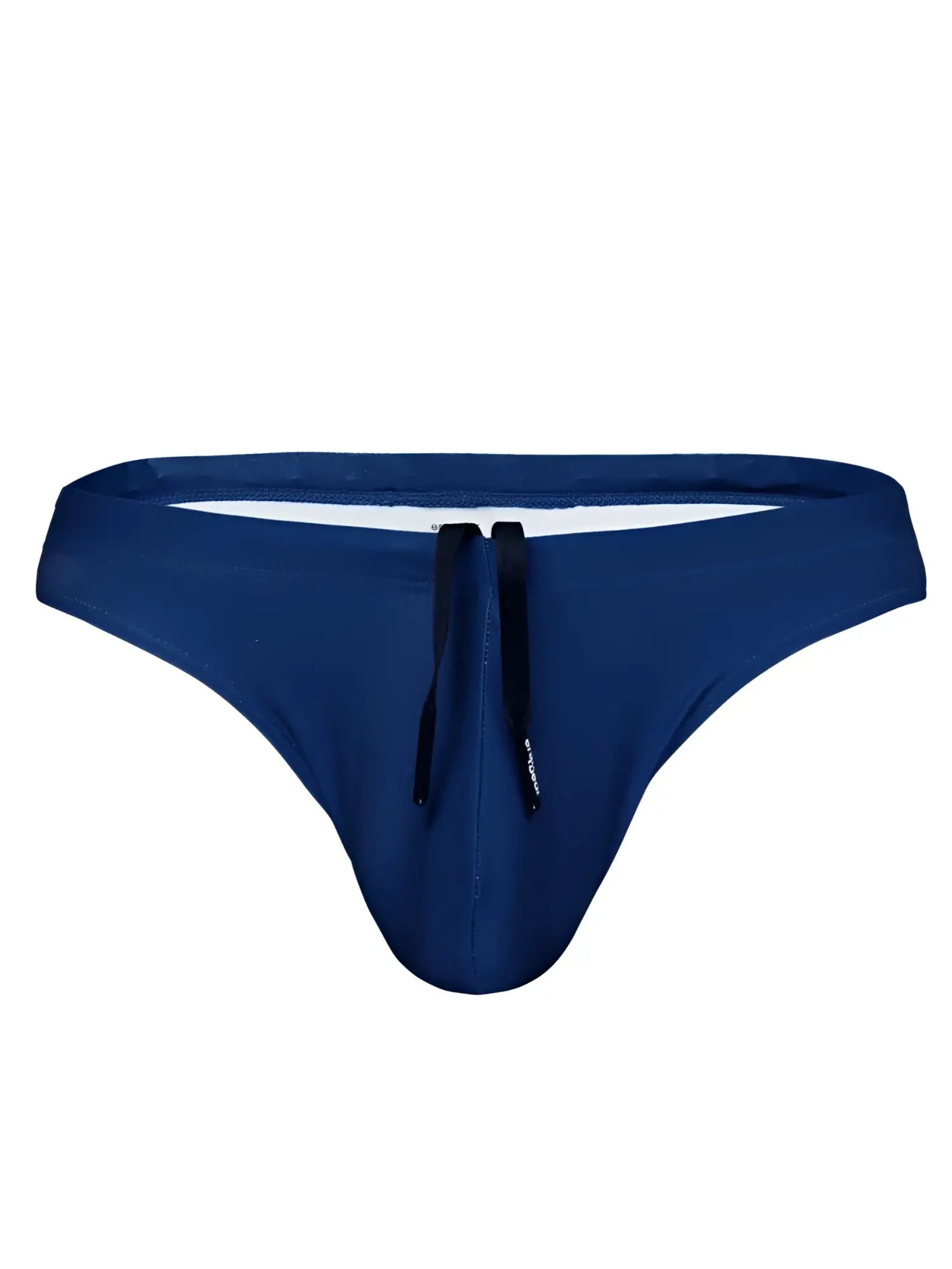 Navy blue ergo wear ew1832 x4d swim thongs with black drawstrings designed for comfortable water use