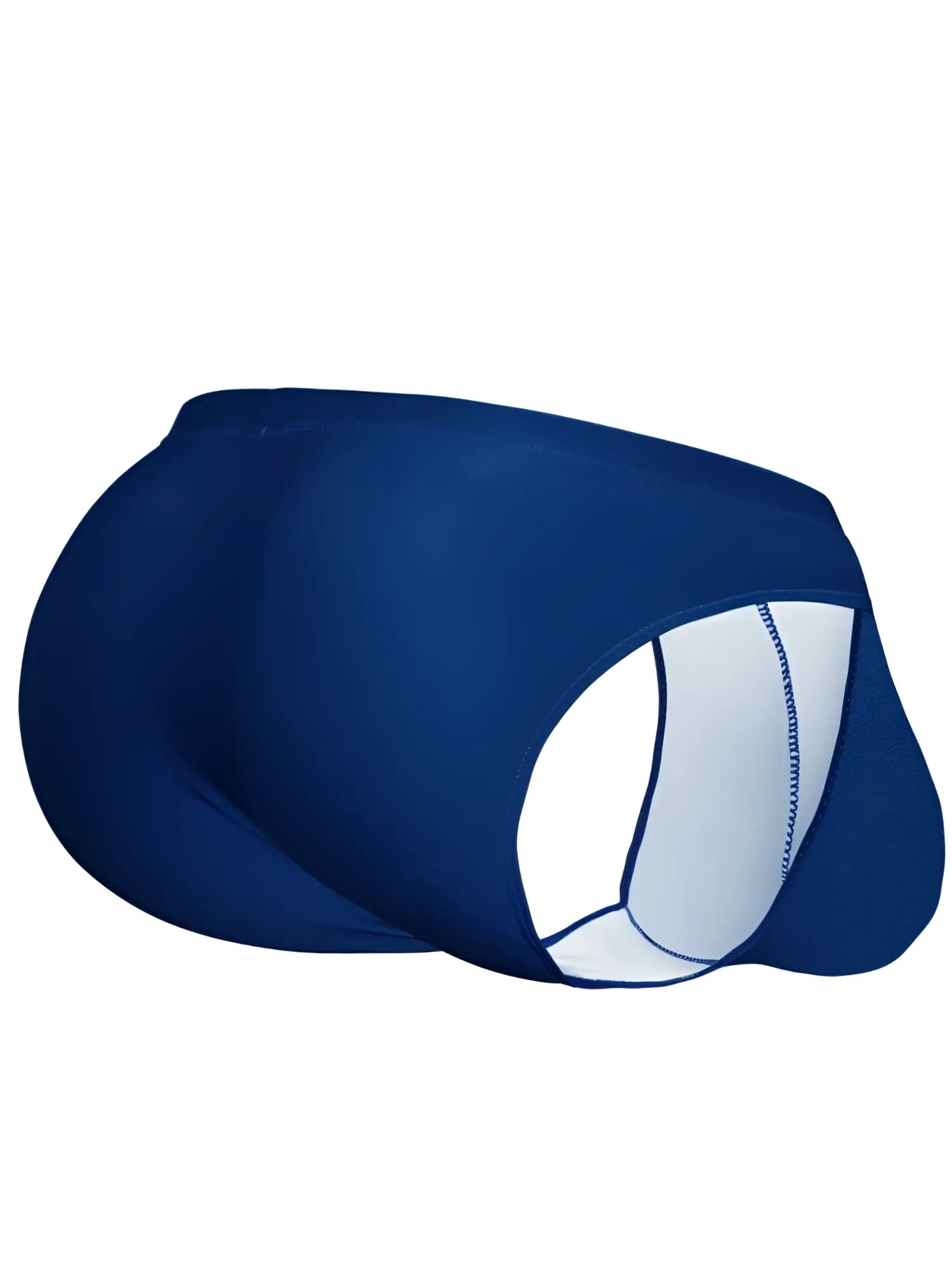 Navy blue ergoWear EW1833 X4D SW swim bikini with white interior lining and subtle stitched seam detail