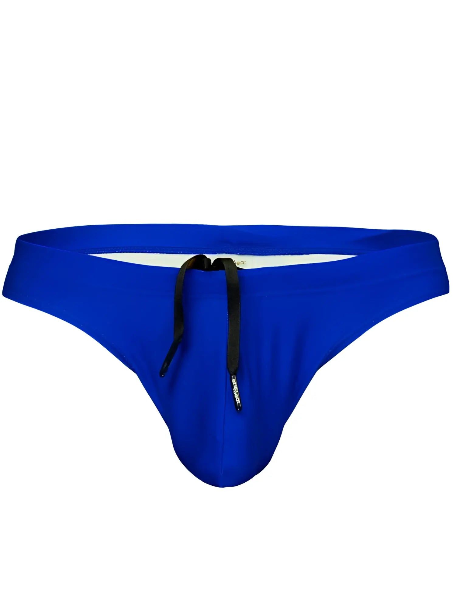 Vibrant royal blue ergo wear ew1834 x4d sw swim thongs with black drawstring and subtle brand tag in skydiver color