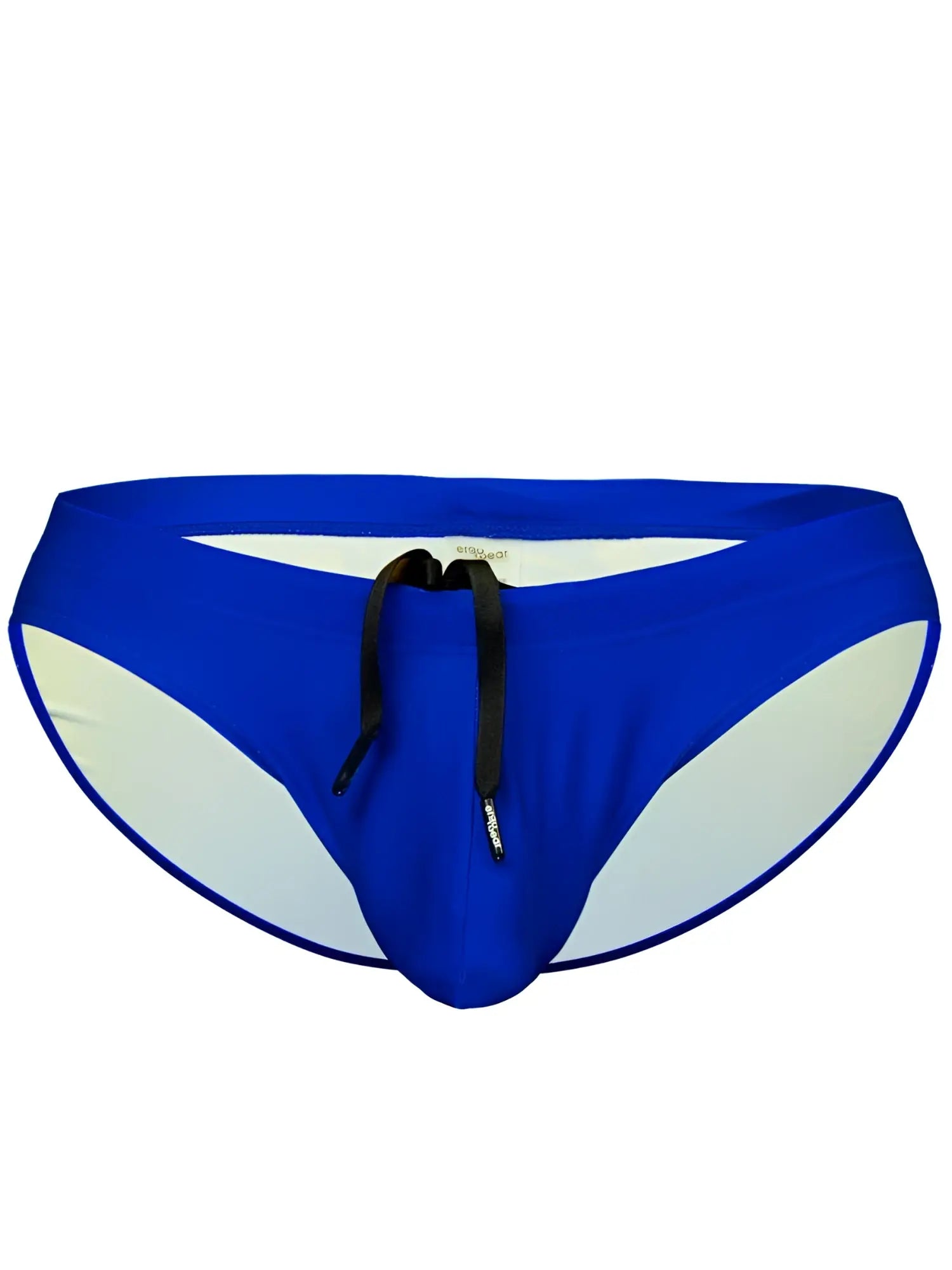 Vibrant royal blue ergoWear ew1835 x4d sw swim bikini with white side panels and black drawstring for swimming