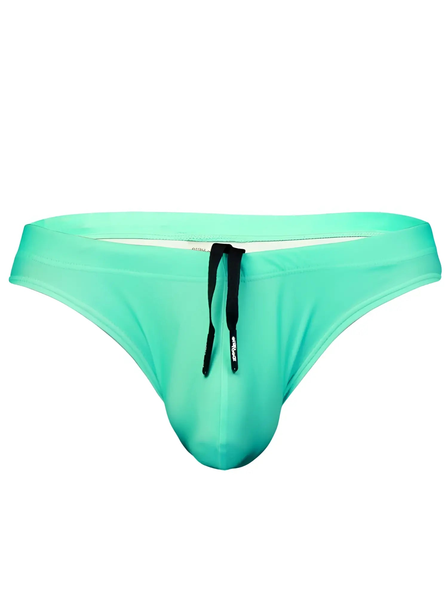 Ergowear ew1836 x4d aqua swim thongs with mint green fabric and black drawstring for comfortable swimming