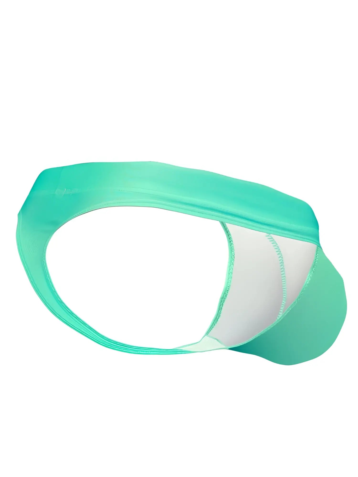 Aqua ergo wear ew1836 x4d sw swim thong with sleek mint green fabric band and white interior lining