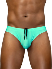 Turquoise ergoWear ew1836 x4d sw swim thongs with black drawstring designed for aquatic activities