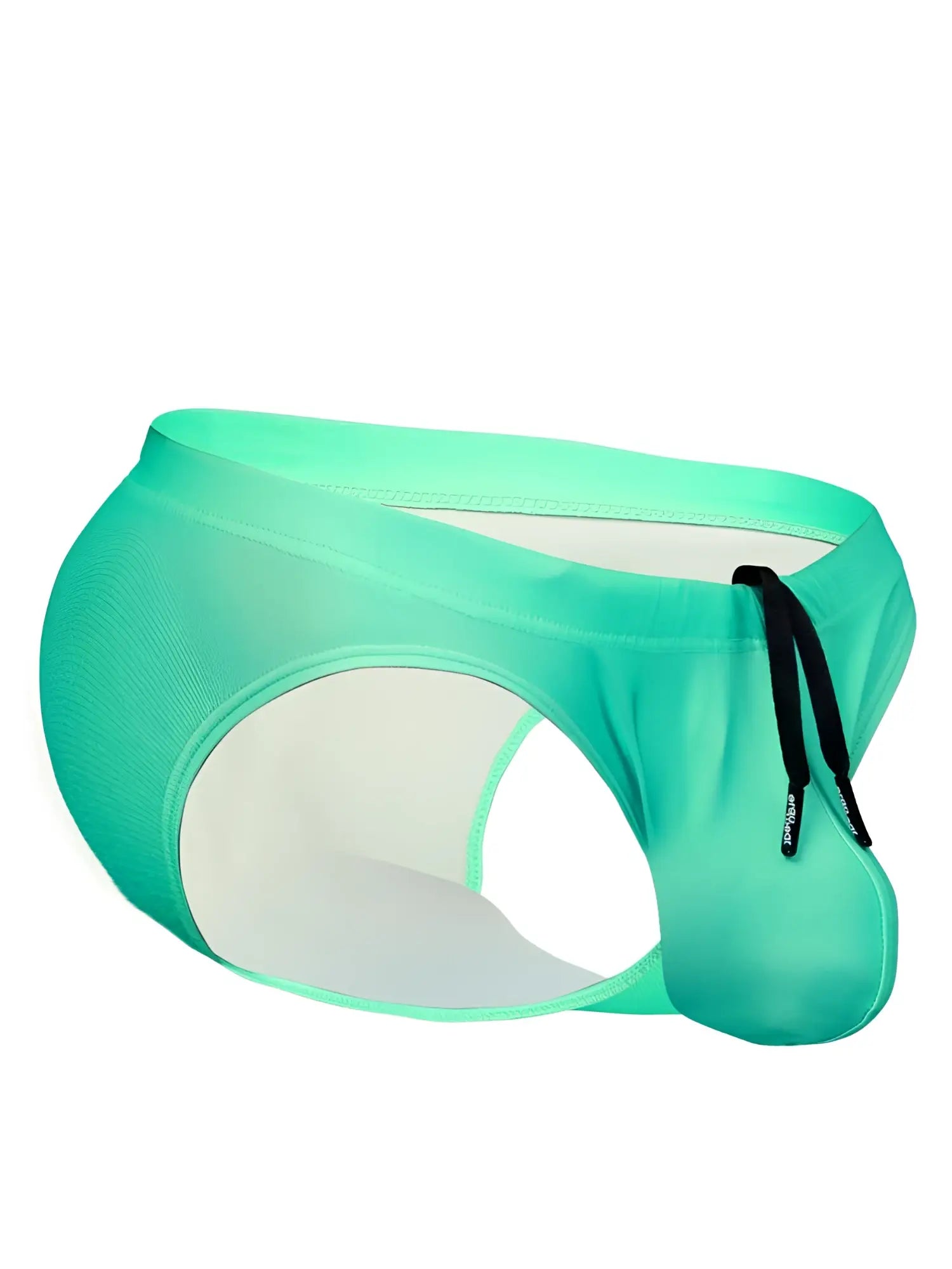 Aqua ergoWear EW1837 X4D SW swim bikini with vibrant teal color, sleek form-fitting design, and black drawstring