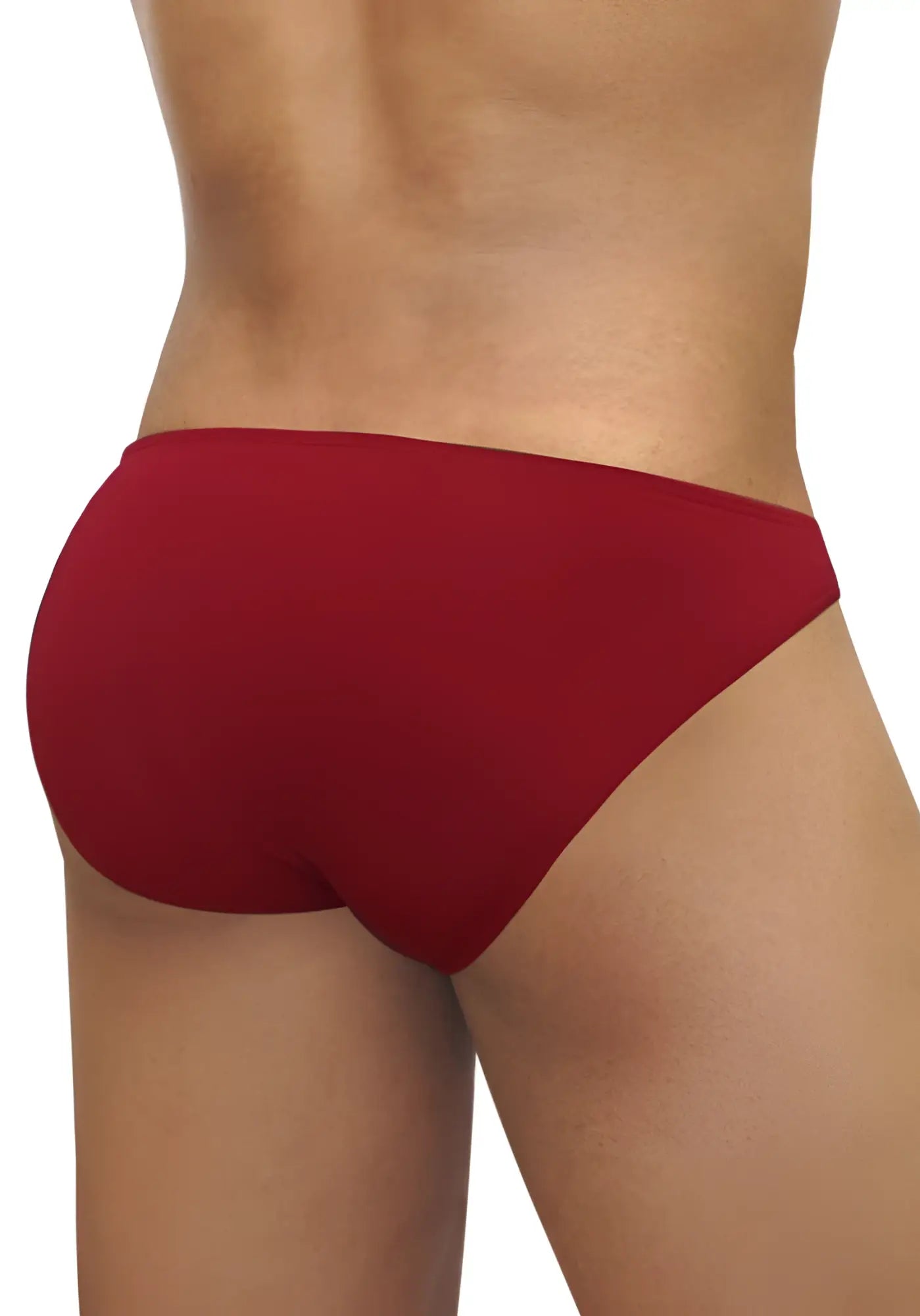 Red briefs ergowear feel modal bikini underwear in scarlet with smooth form-fitting design size s