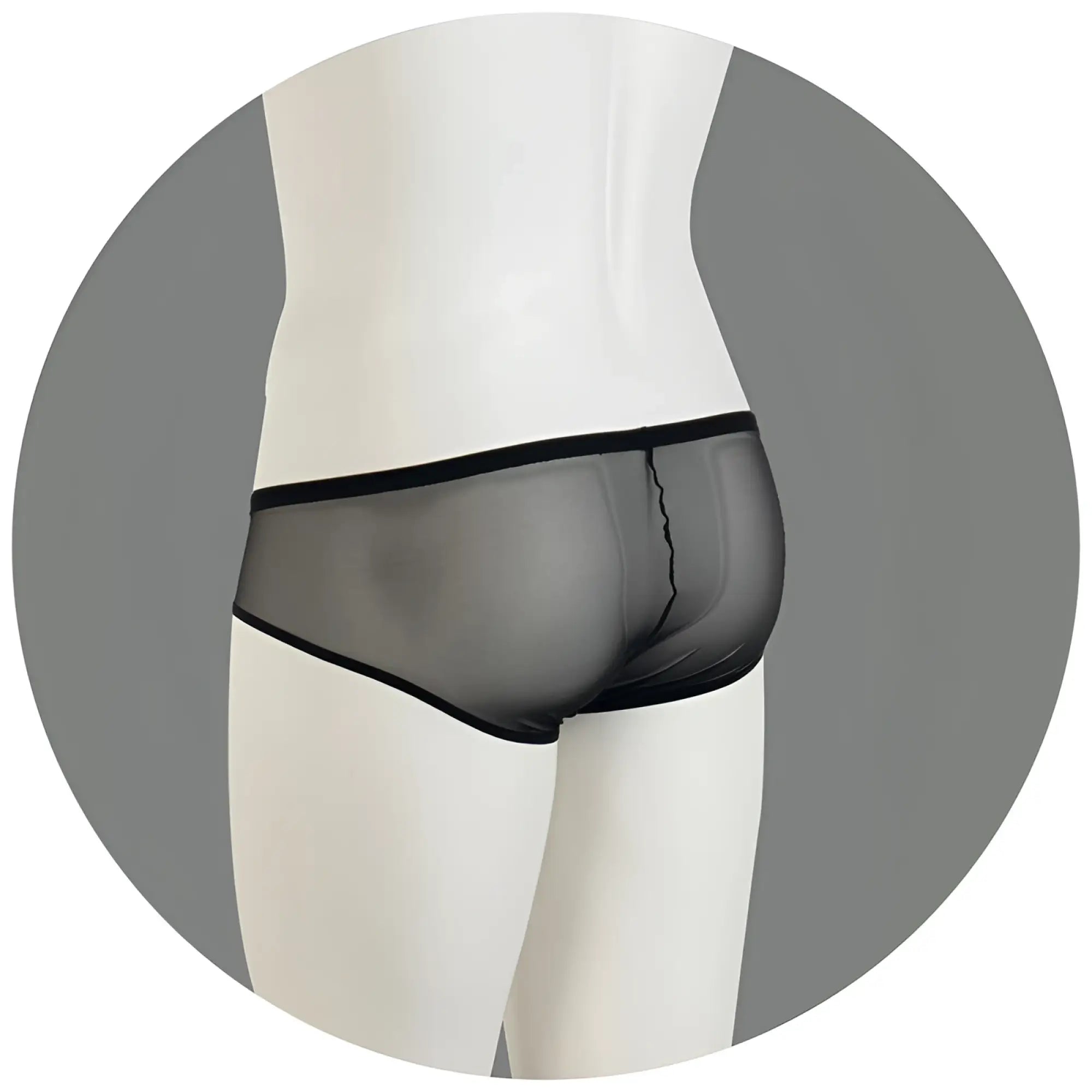 Black sheer mesh briefs with a sleek form fitting design from Eros Veneziani blue flock lace push up bikini size L XL