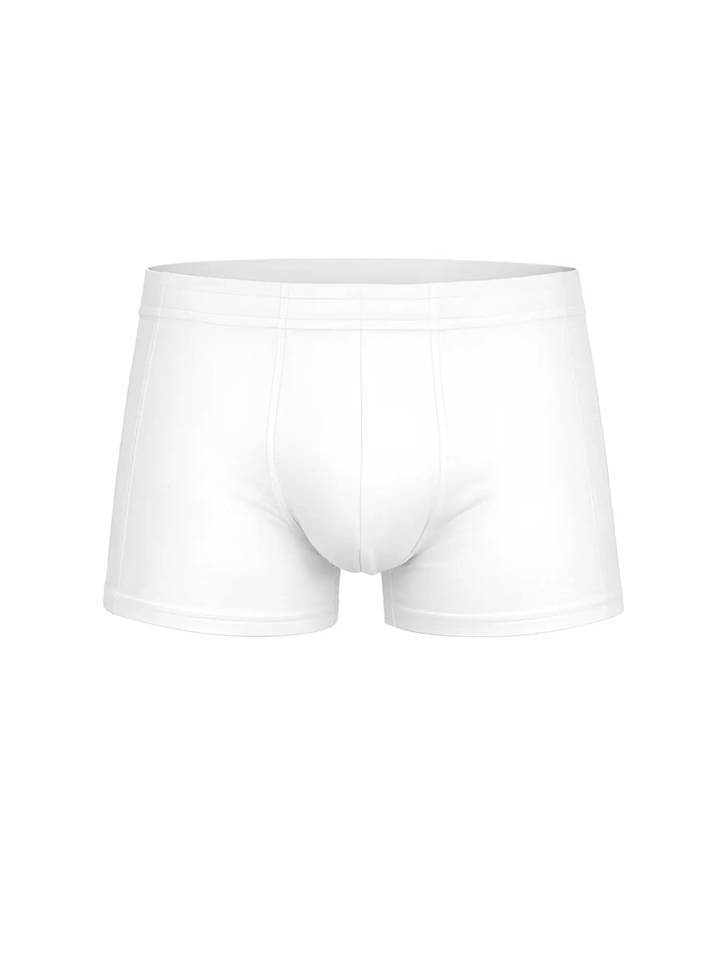 White men’s briefs essential trunk with smooth seamless design and elastic waistband for comfortable fit