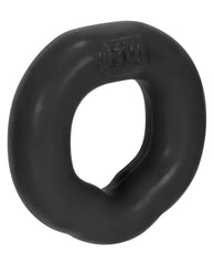 Black matte silicone fit ergo long-wear c-ring with an organic shape and embossed pro logo inside the band