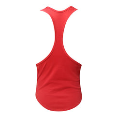Red fizx tank top racerback made of smooth stretchy fabric ideal for activewear and casual wear