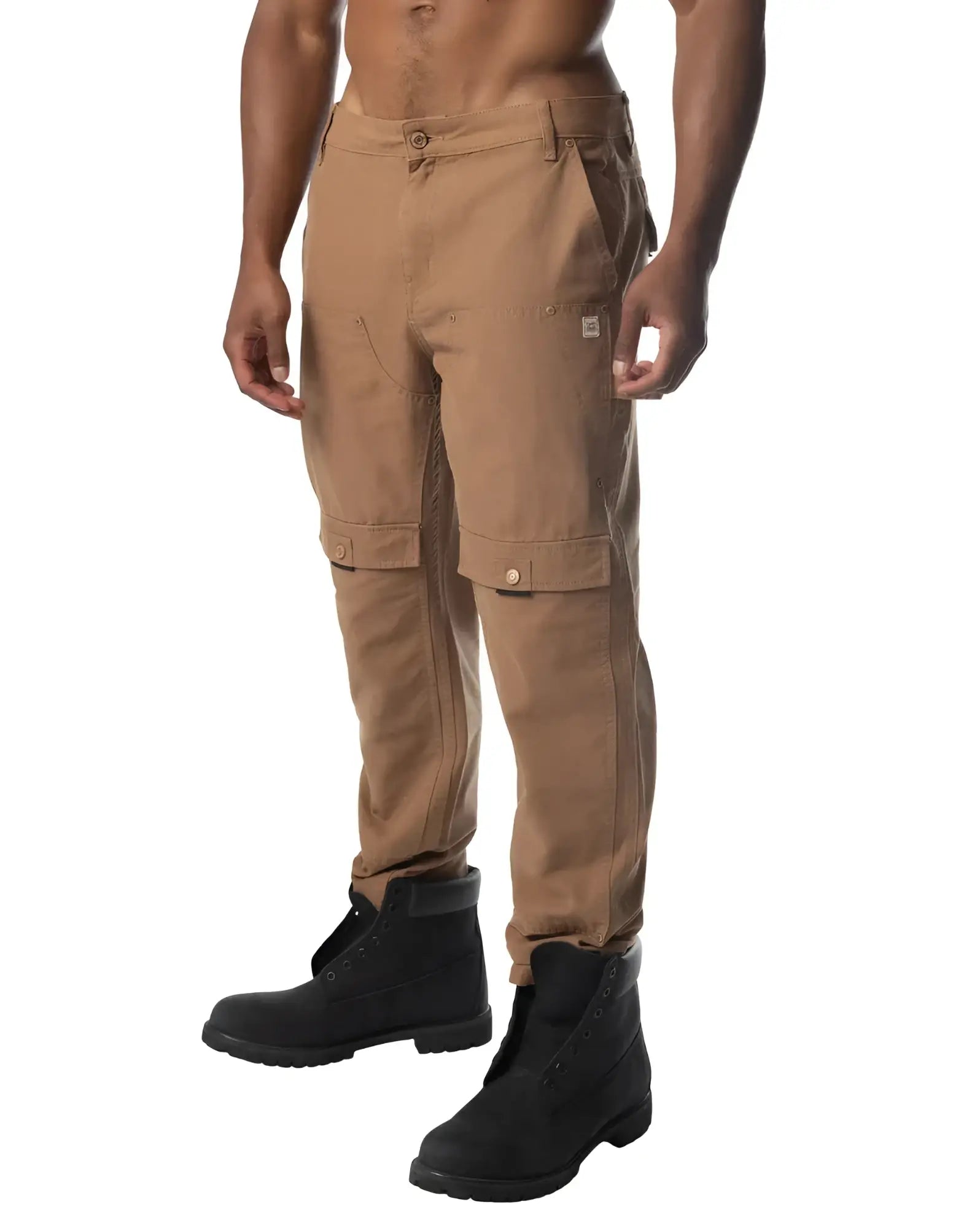 Forge pant tan cargo pants with multiple pockets and durable fabric finish for rugged outdoor use
