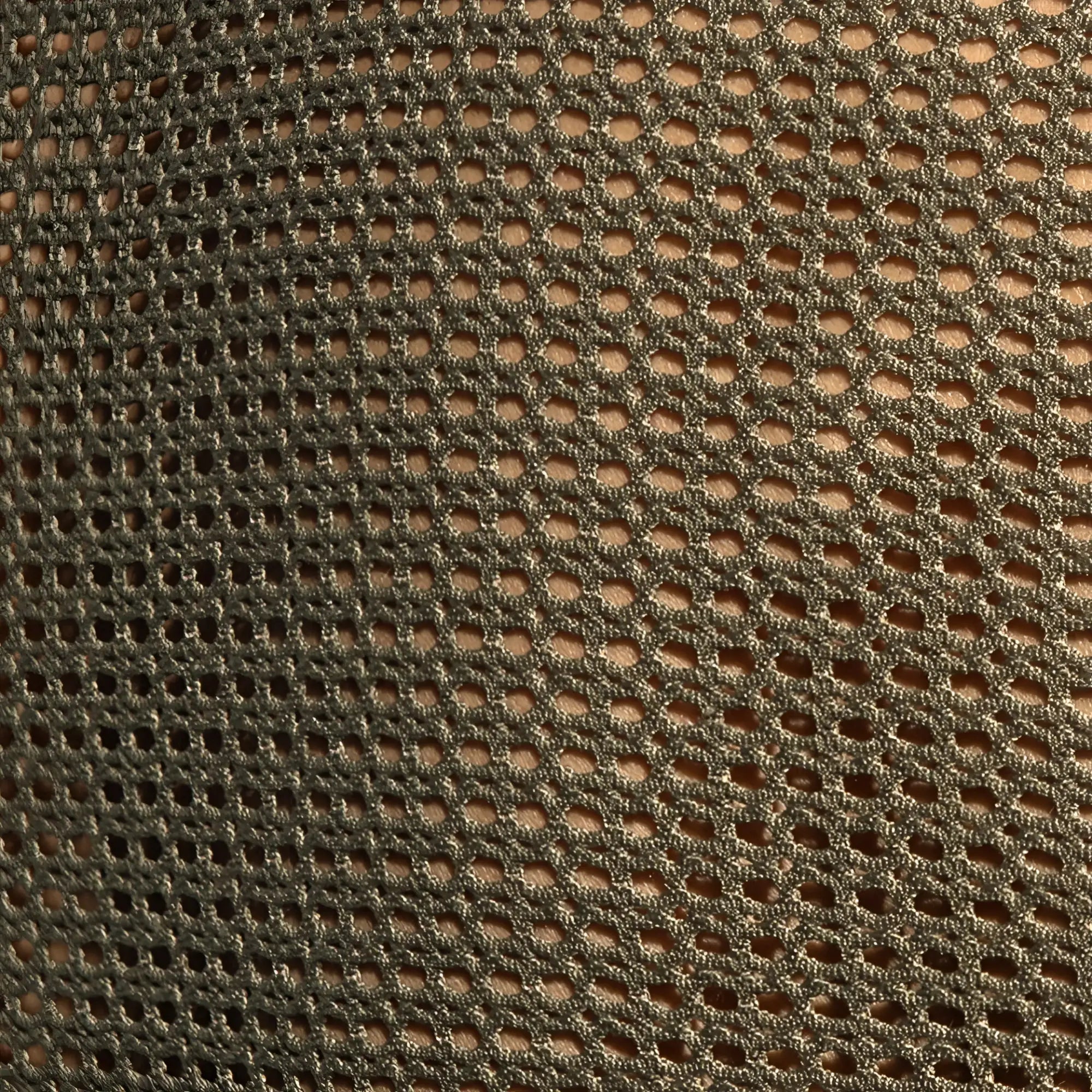 Formentera retro tank top olive green mesh fabric with interlocking hexagonal pattern for breathable comfort