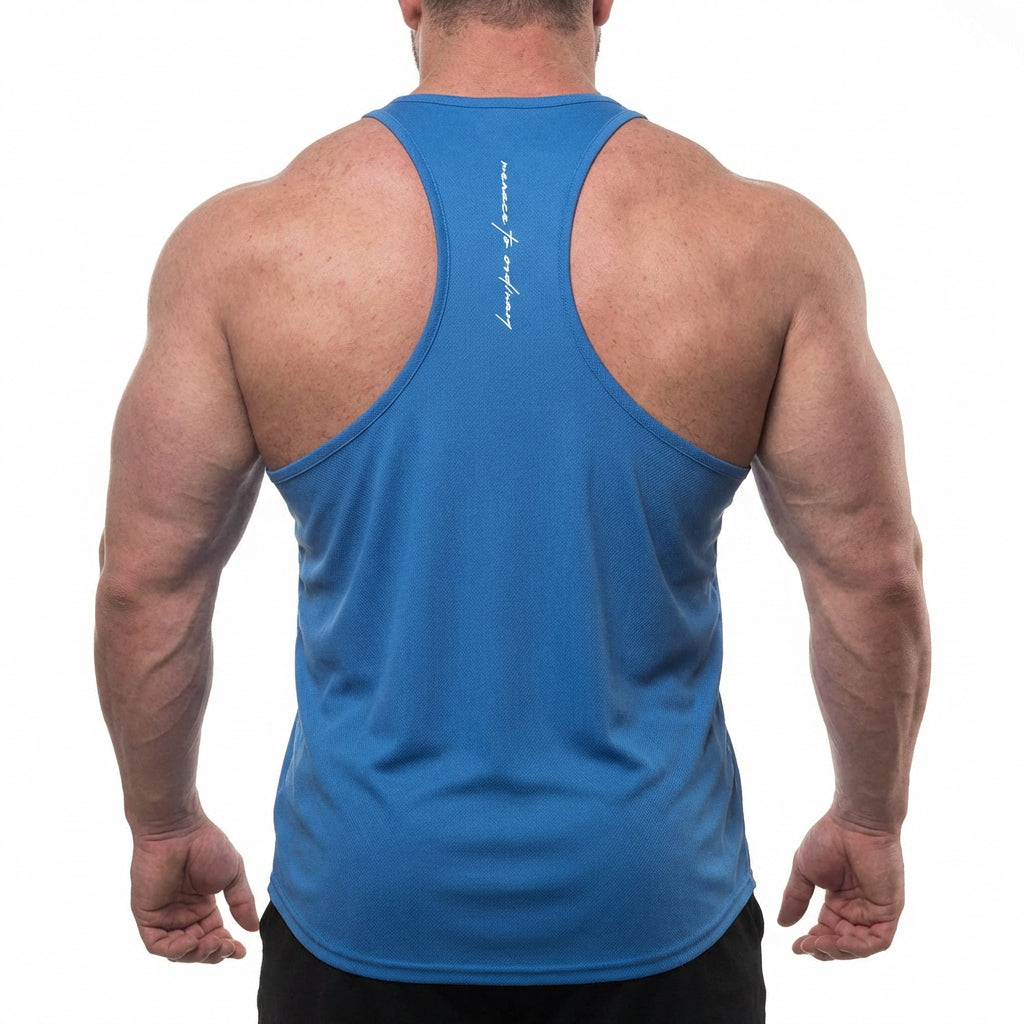 Jed North Herren Bodybuilding-Stringer, schnelltrocknend - Elektrisches Blau